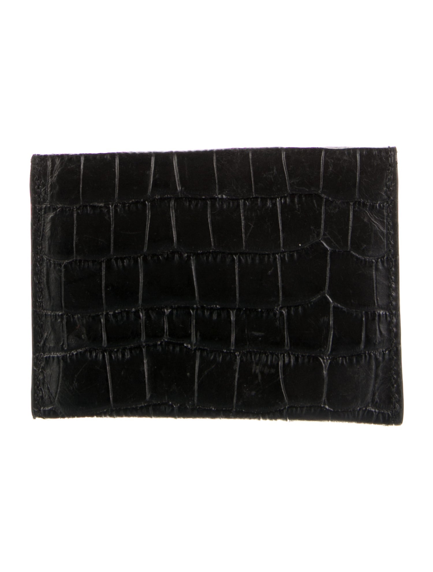 Sézane Embossed Leather Printed Wallet