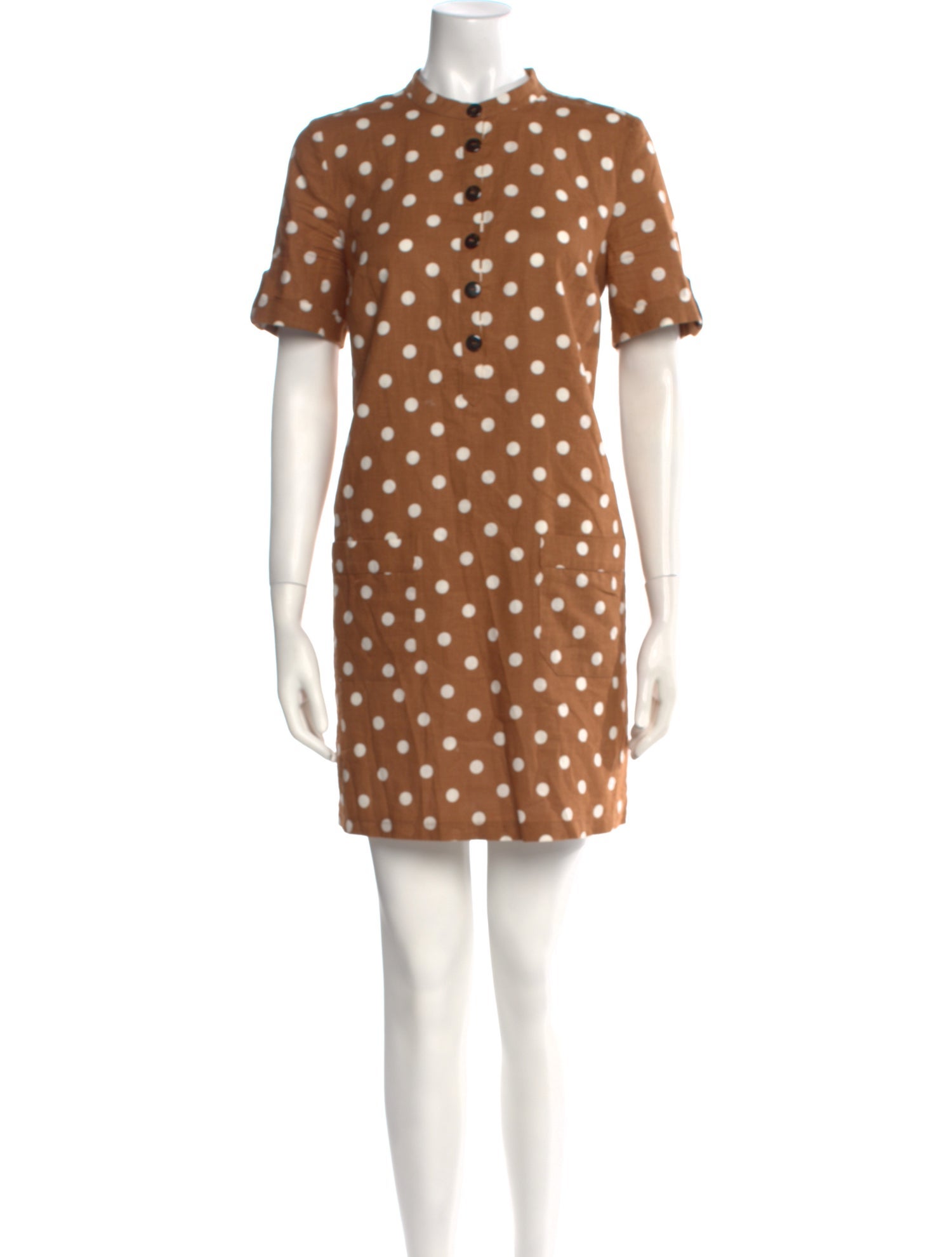 Sézane Polka Dot Print Mini Dress