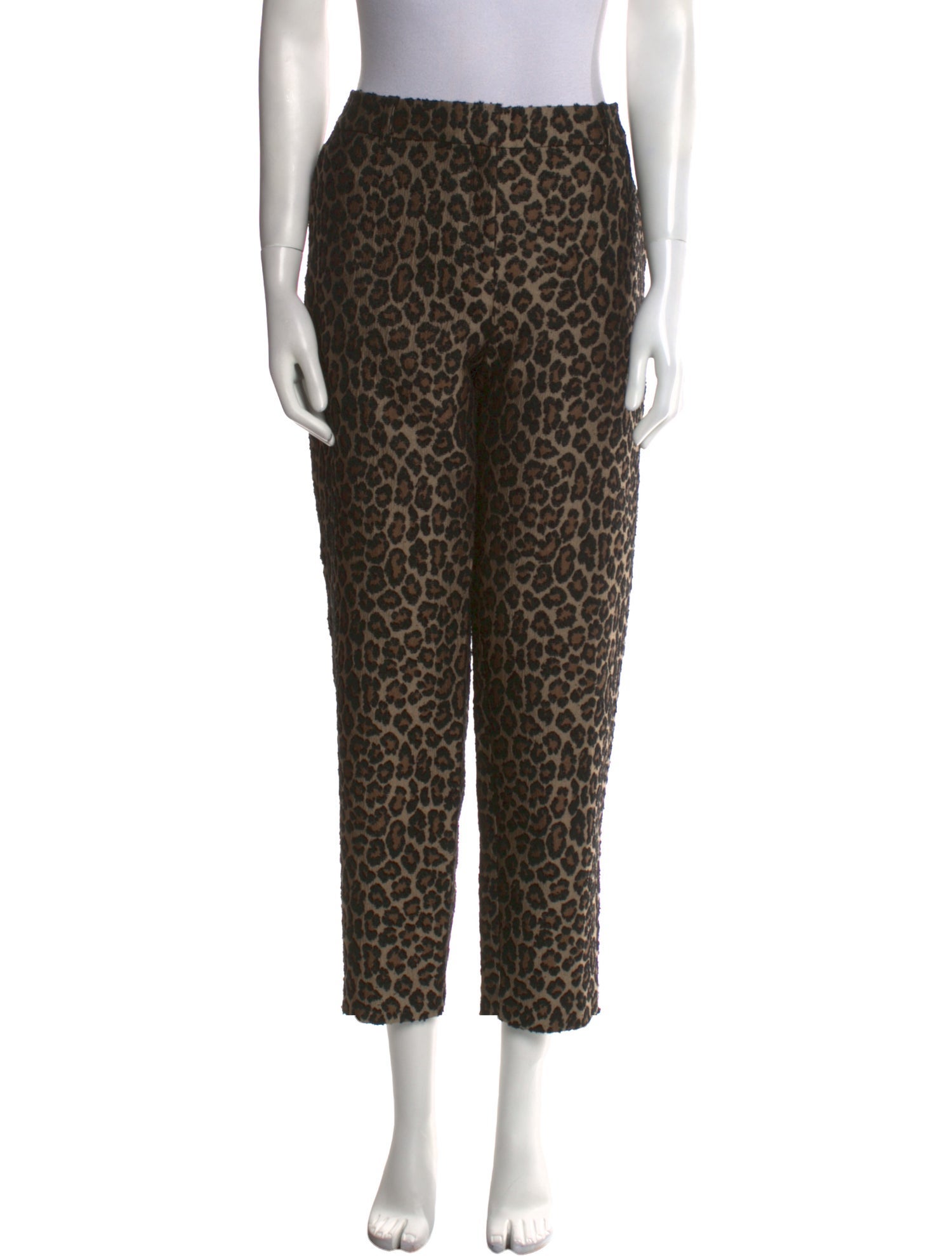 Sézane Animal Print Straight Leg Pants w/ Tags