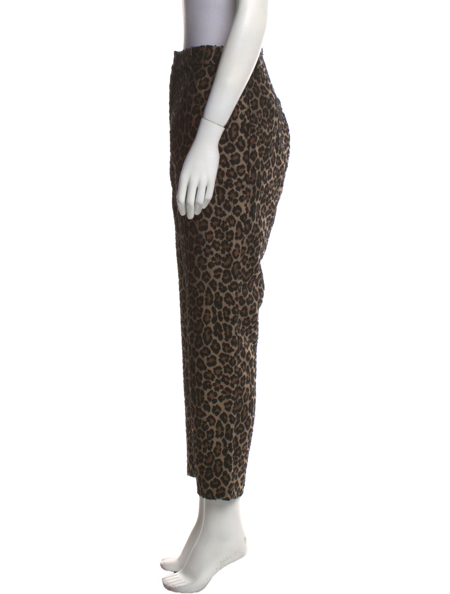 Sézane Animal Print Straight Leg Pants w/ Tags