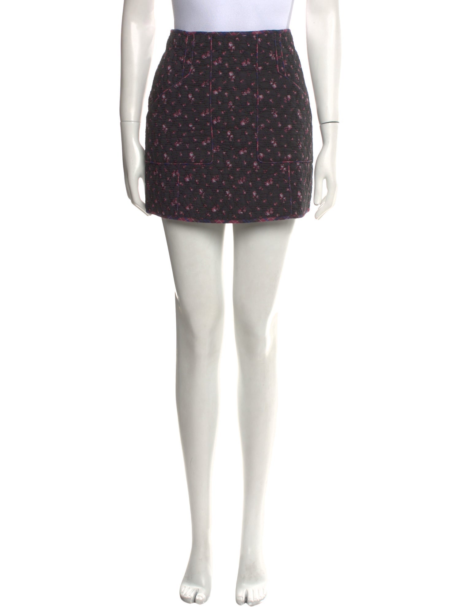 Sézane Floral Print Mini Skirt