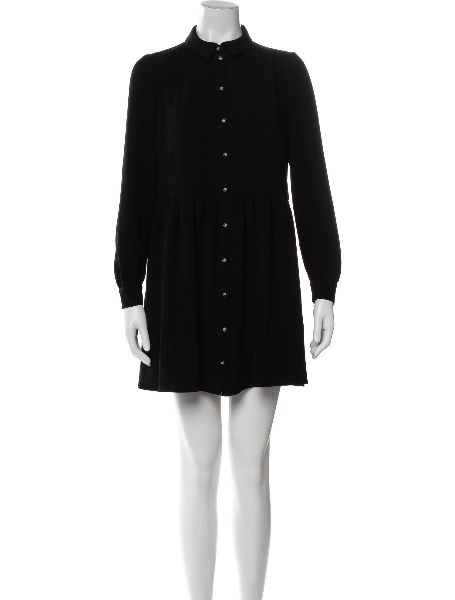 Sézane Mock Neck Mini Dress