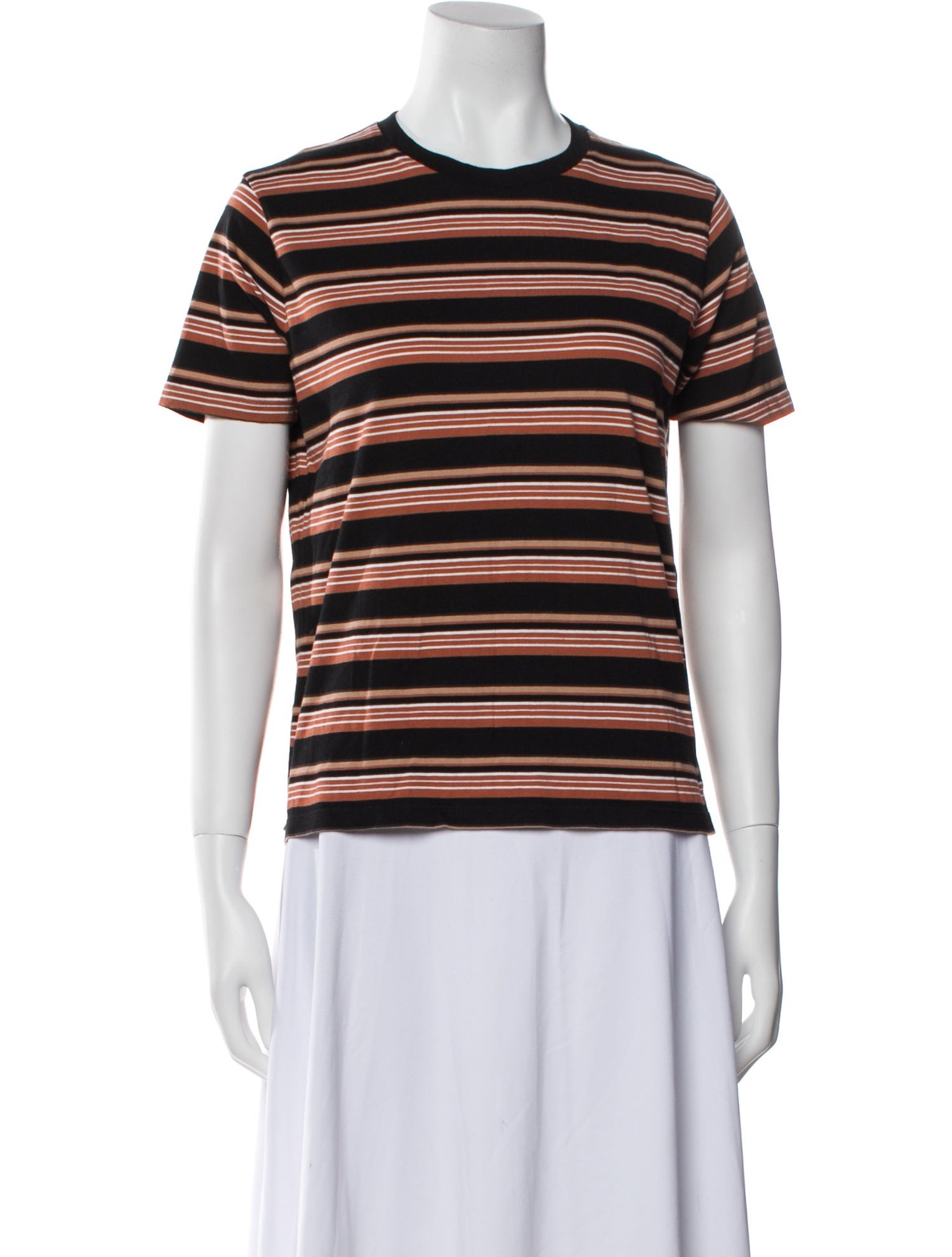 Sézane Striped Crew Neck T-Shirt