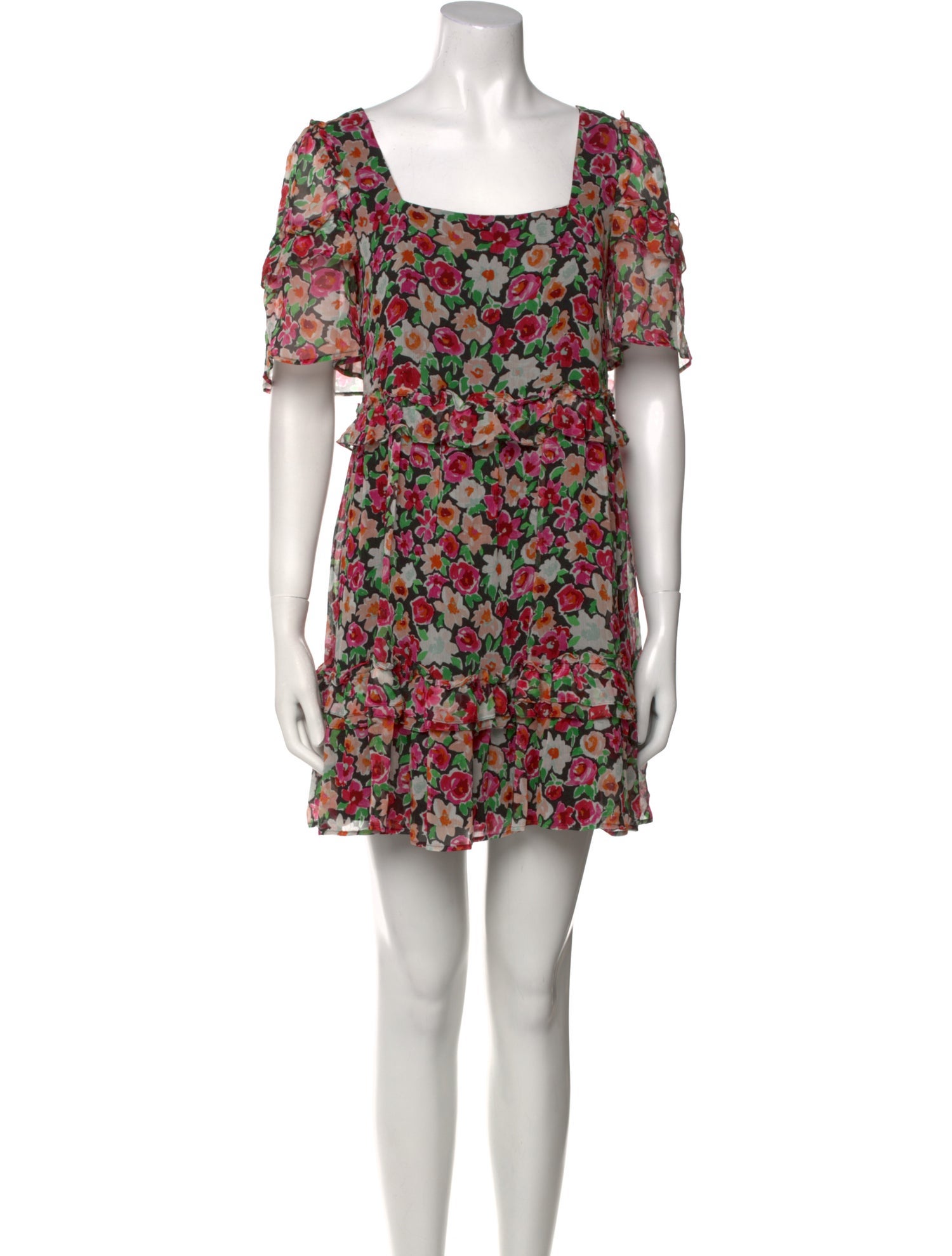 Sézane Floral Print Mini Dress
