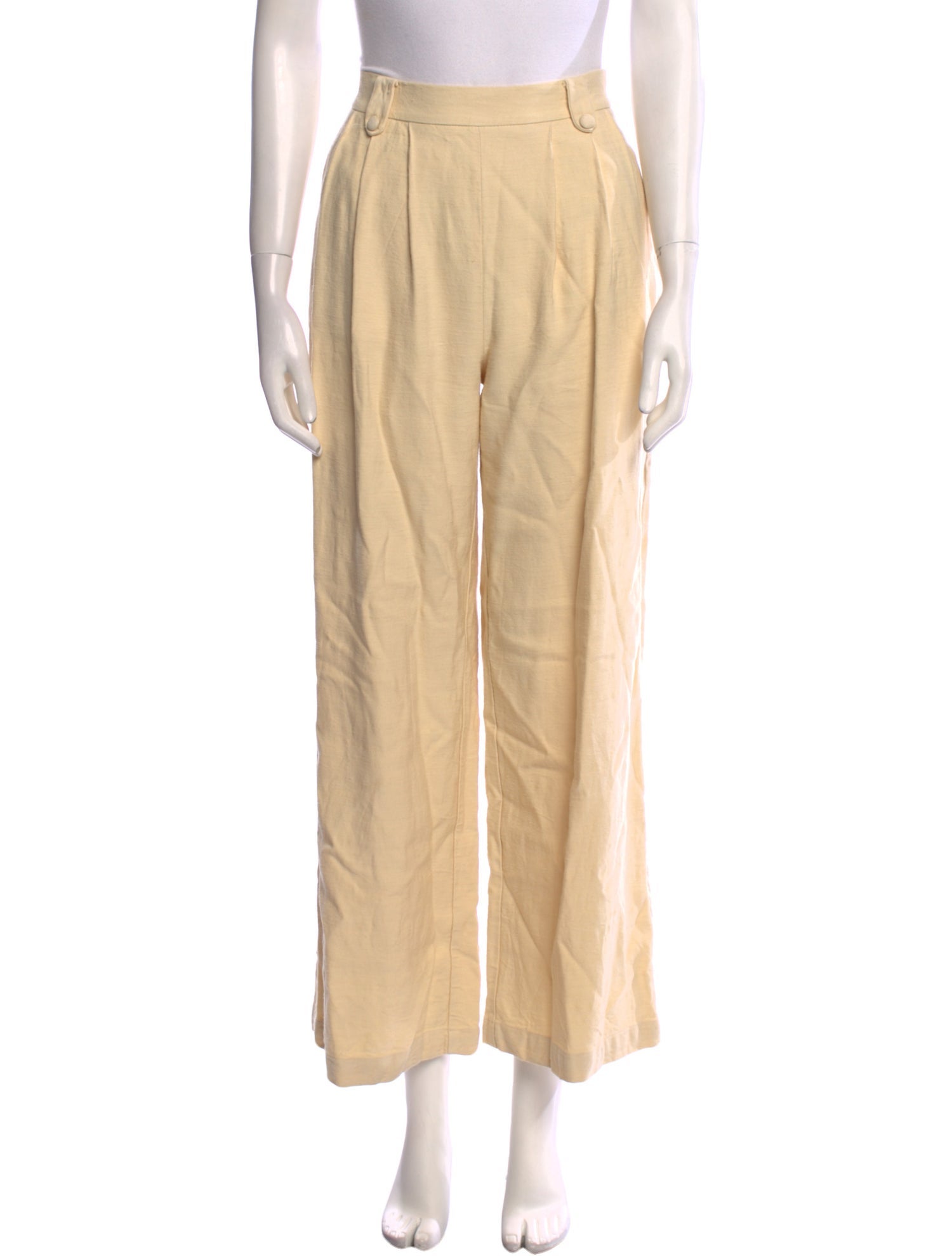 Sézane Virgin Wool Wide Leg Pants