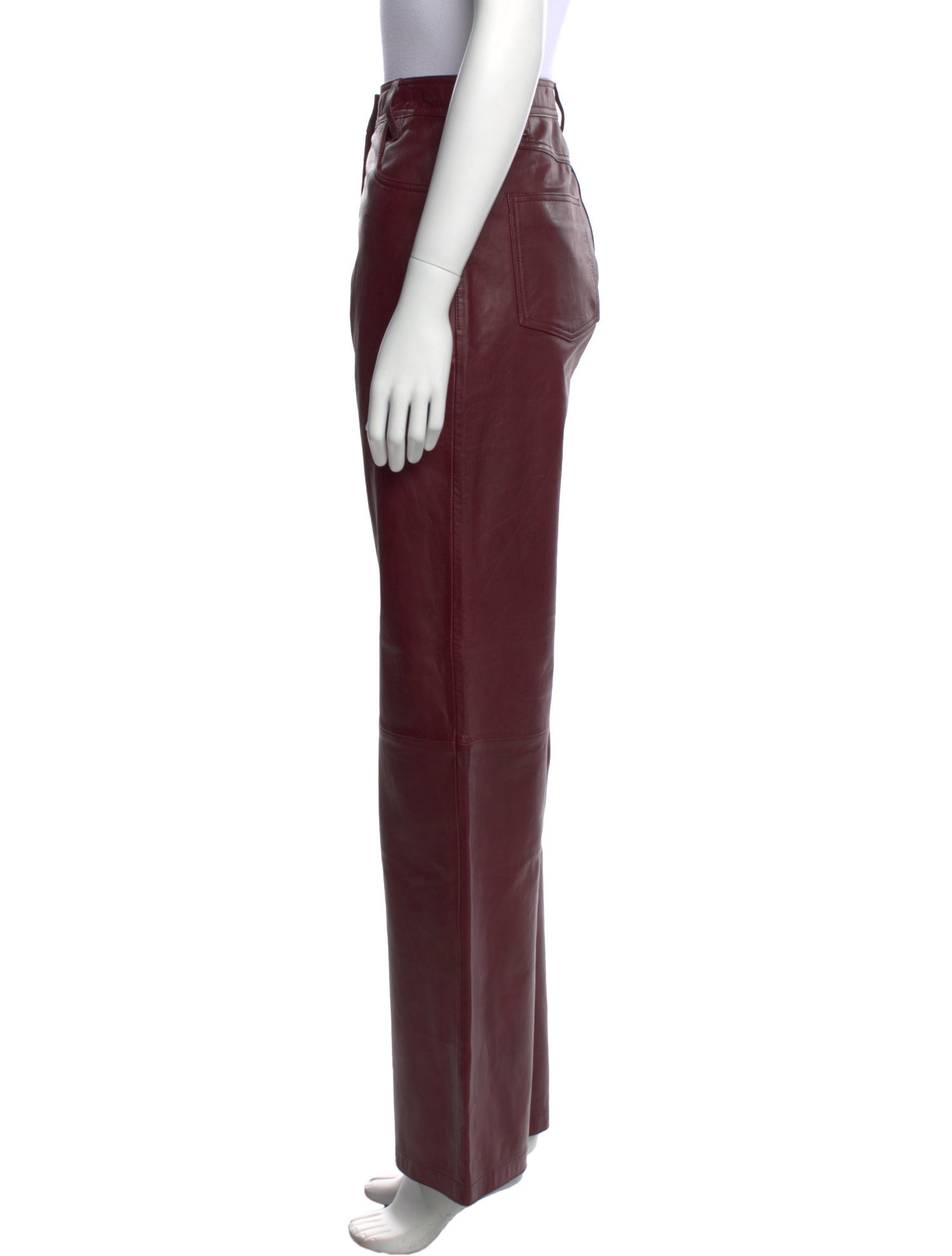 Sézane Lamb Leather Wide Leg Pants w/ Tags