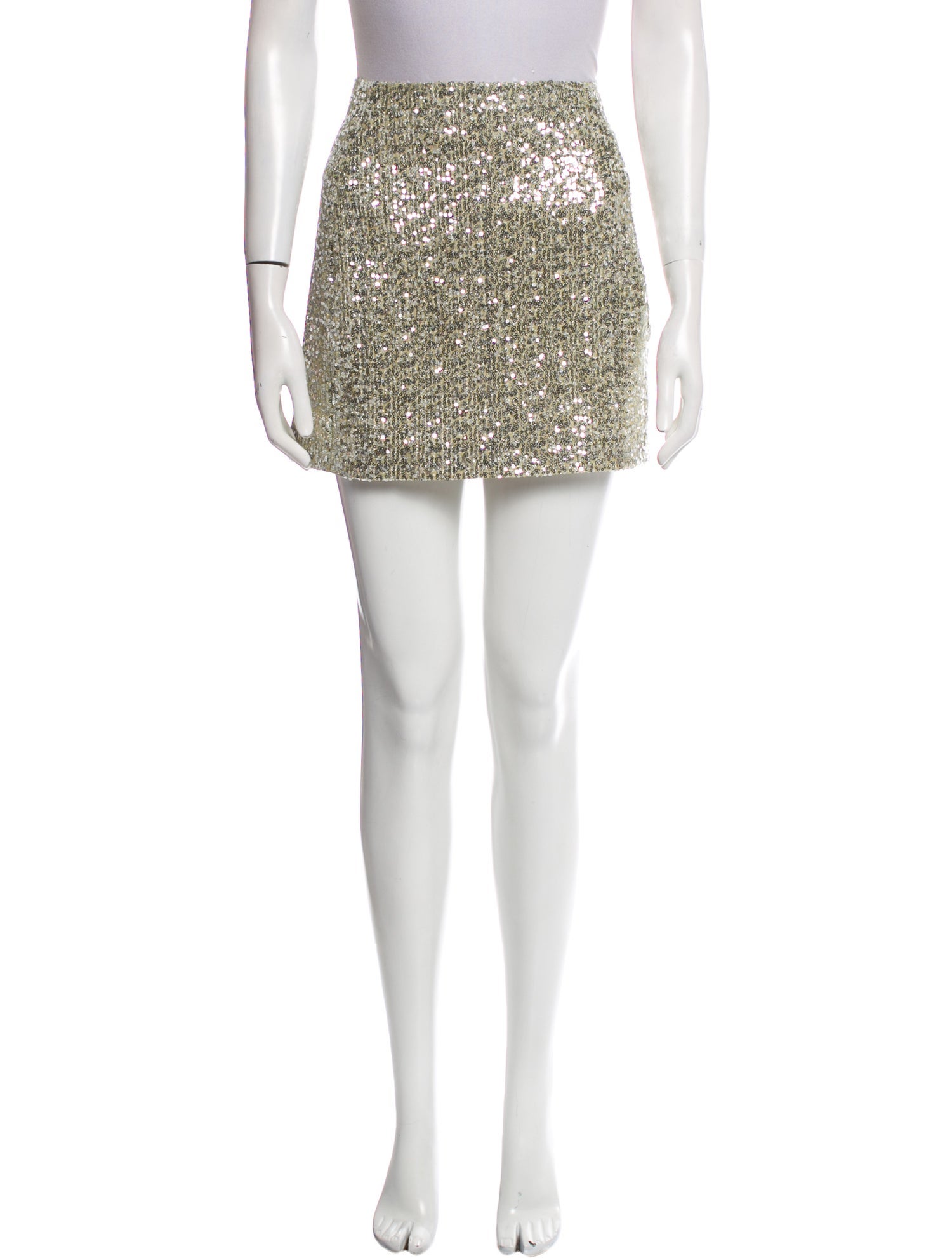 Sézane Sequin Embellishments Mini Skirt