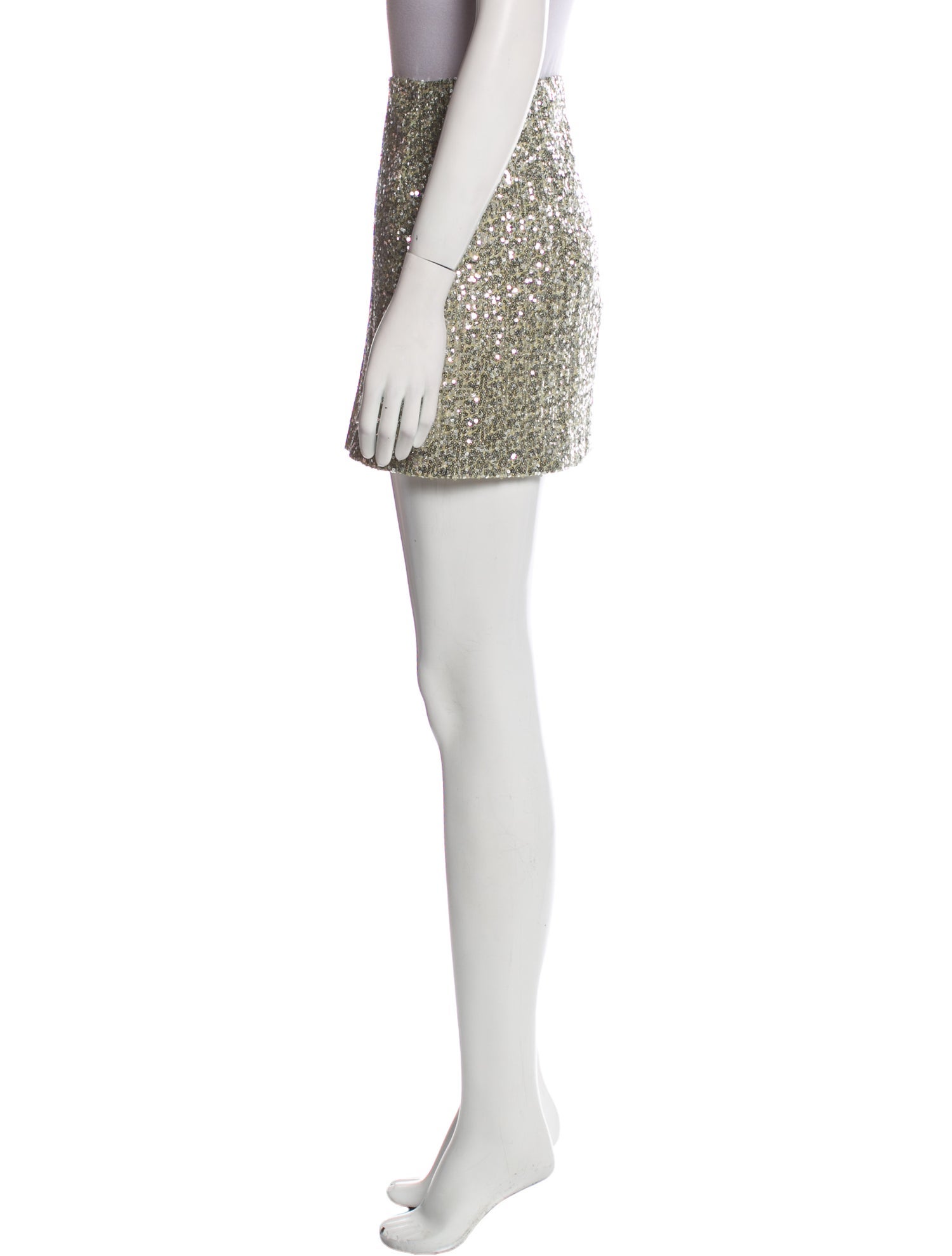 Sézane Sequin Embellishments Mini Skirt