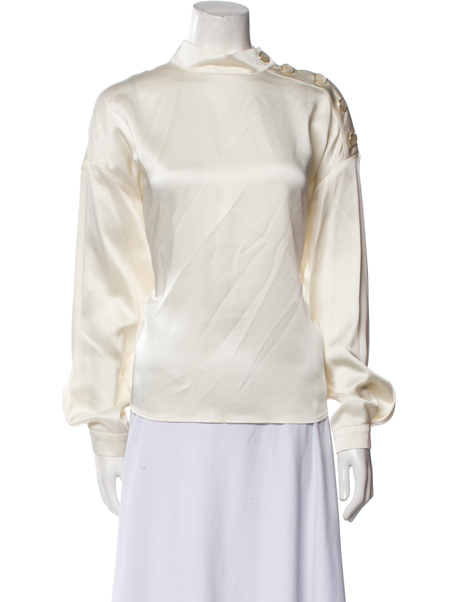 Sézane Mock Neck Long Sleeve Blouse w/ Tags