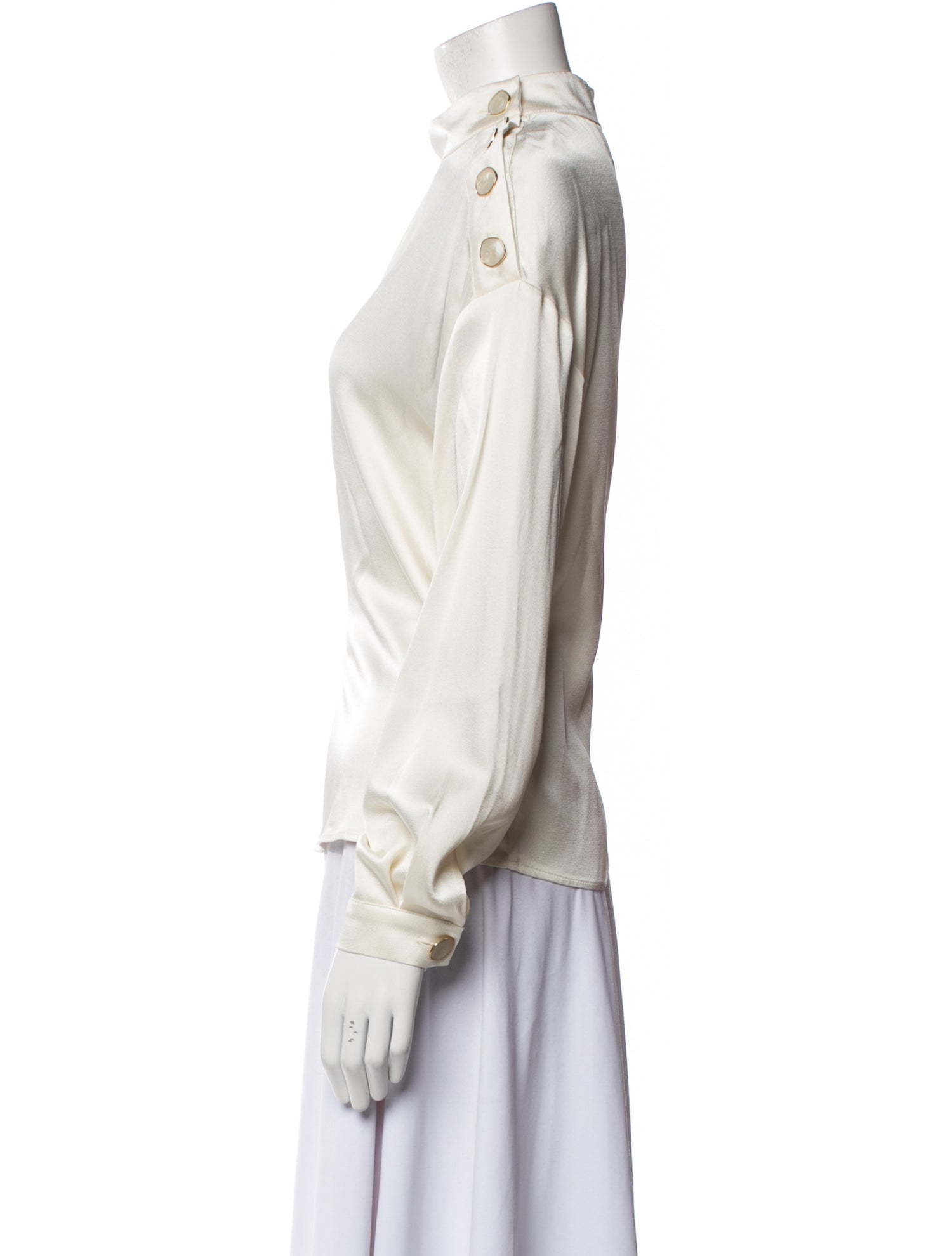 Sézane Mock Neck Long Sleeve Blouse w/ Tags