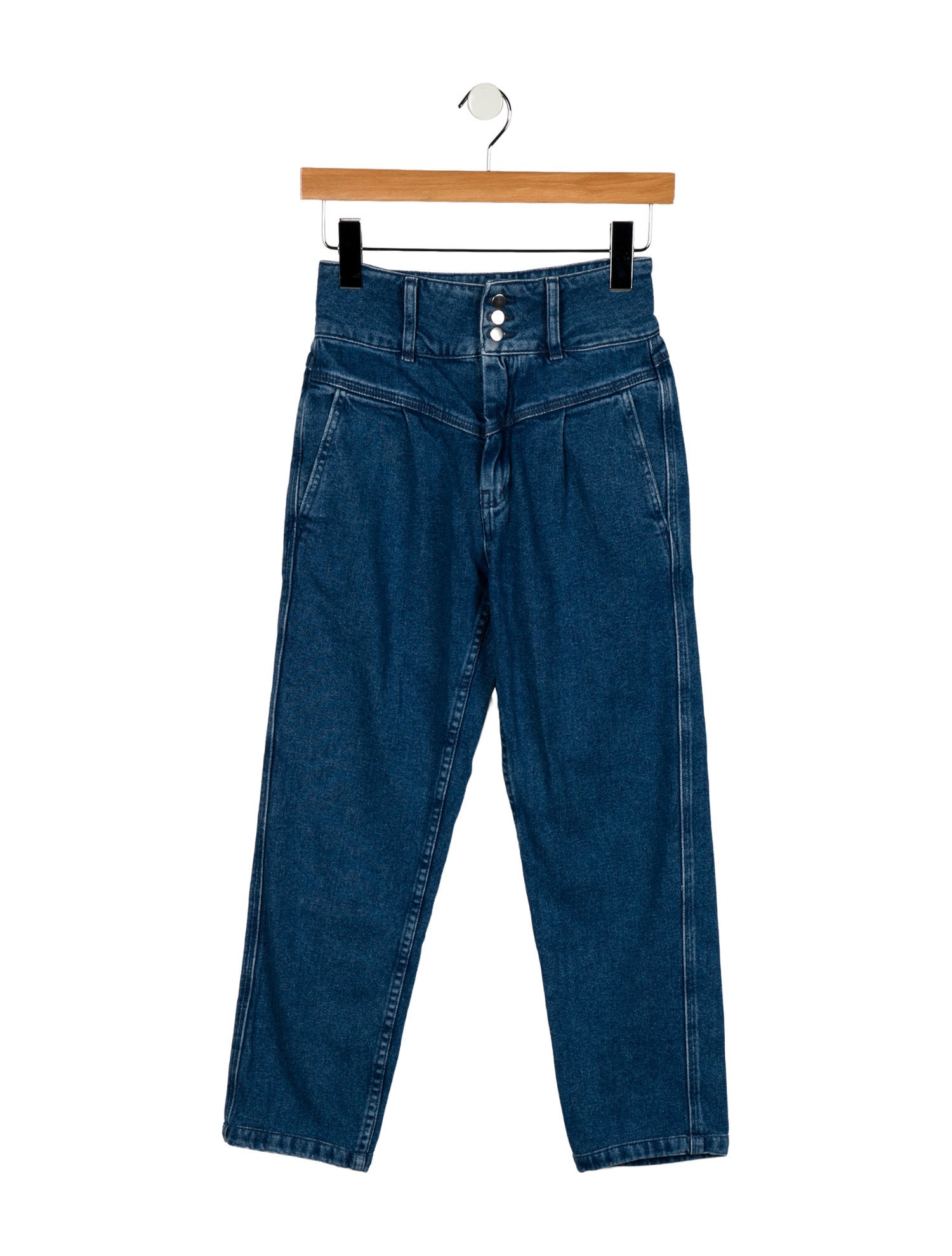 Sézane High-Rise Straight Leg Jeans