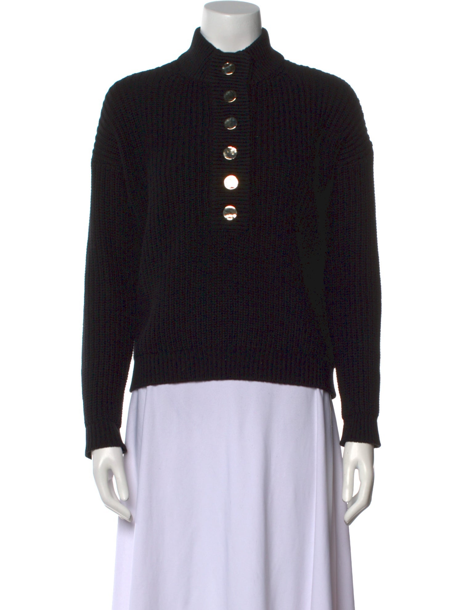 Sézane Mock Neck Sweater