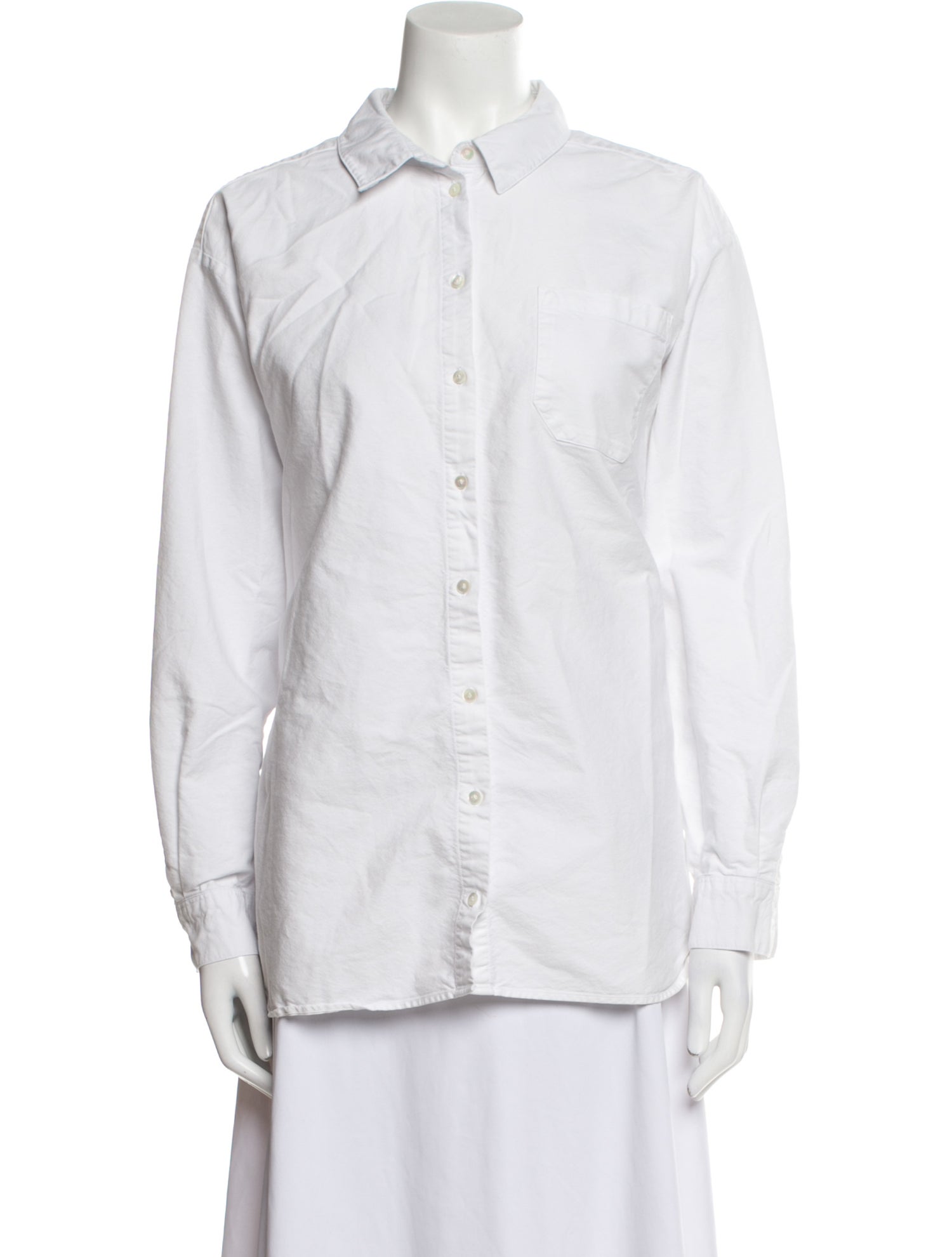 Sézane Long Sleeve Button-Up Top
