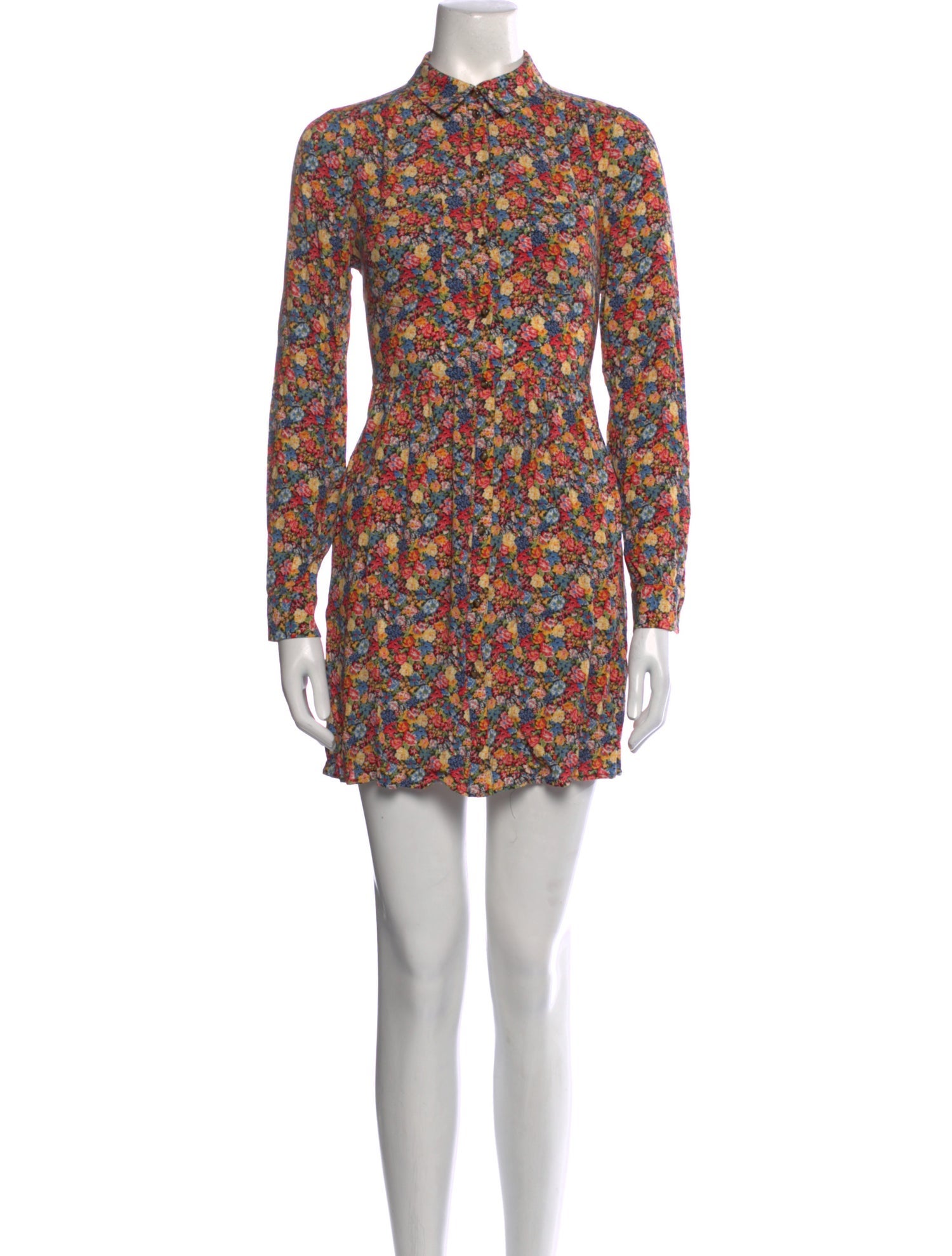 Sézane Floral Print Mini Dress