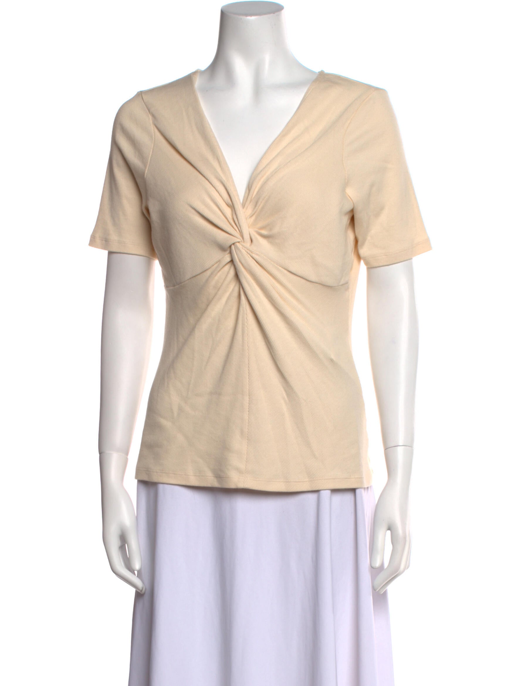 Sézane V-Neck Short Sleeve Top w/ Tags