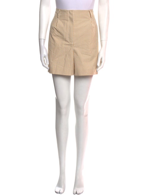Sézane Plaid Print Mini Shorts