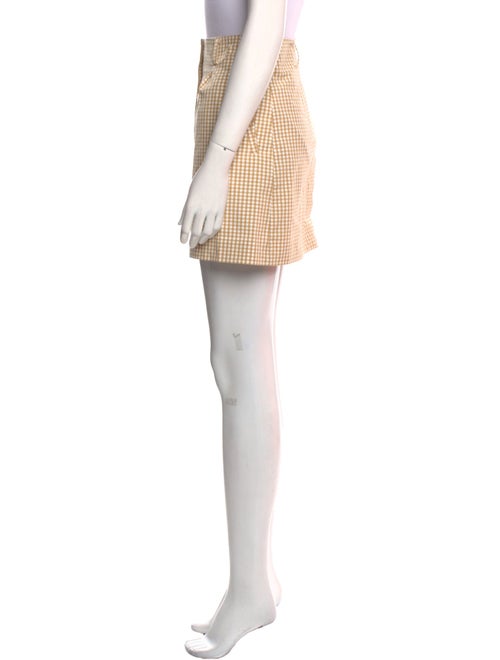 Sézane Plaid Print Mini Shorts