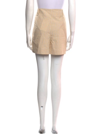 Sézane Plaid Print Mini Shorts