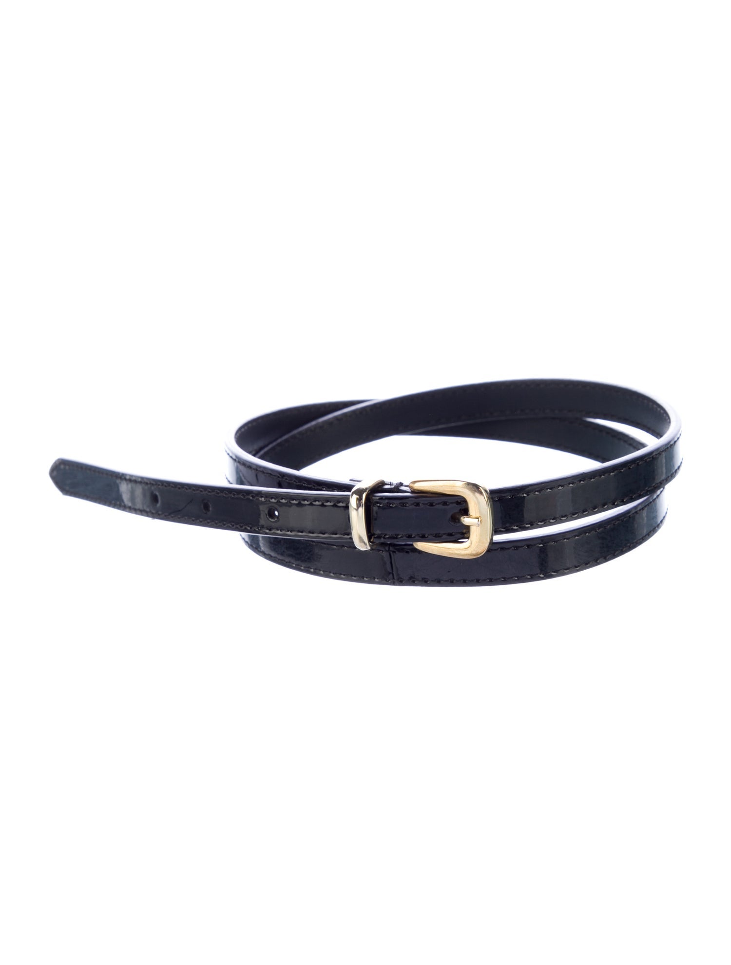 Sézane Skinny Patent Leather Belt