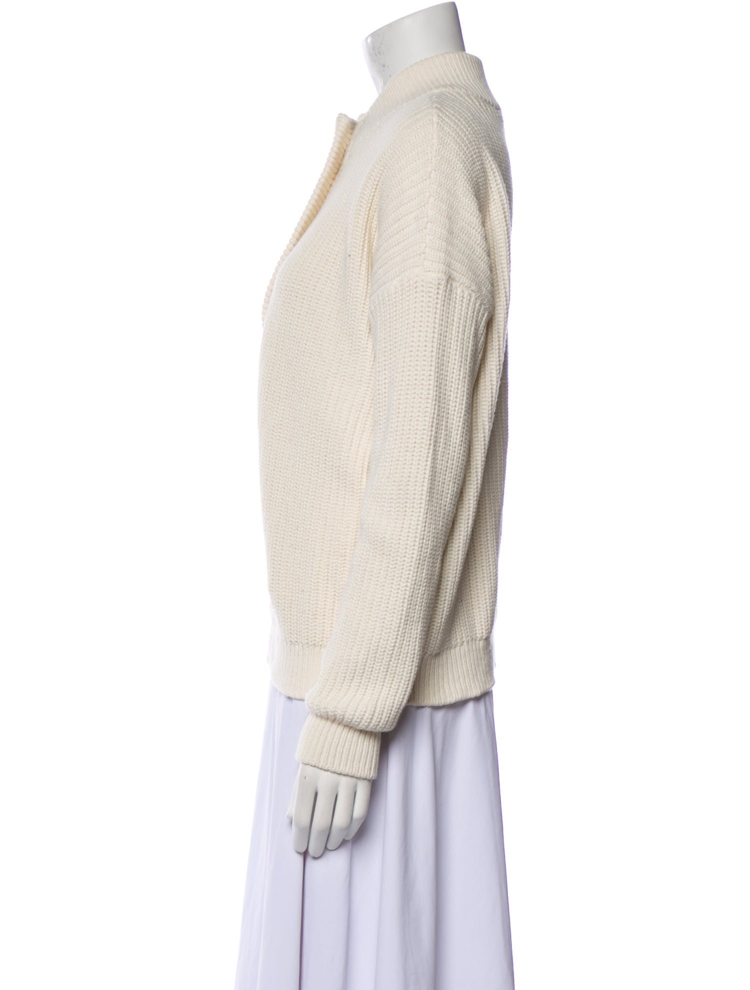 Sézane Merino Wool Mock Neck Sweater