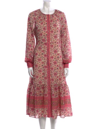 Sézane Floral Print Long Dress