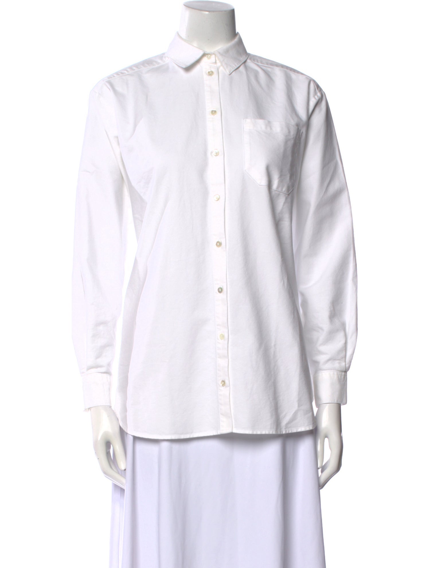 Sézane Long Sleeve Button-Up Top