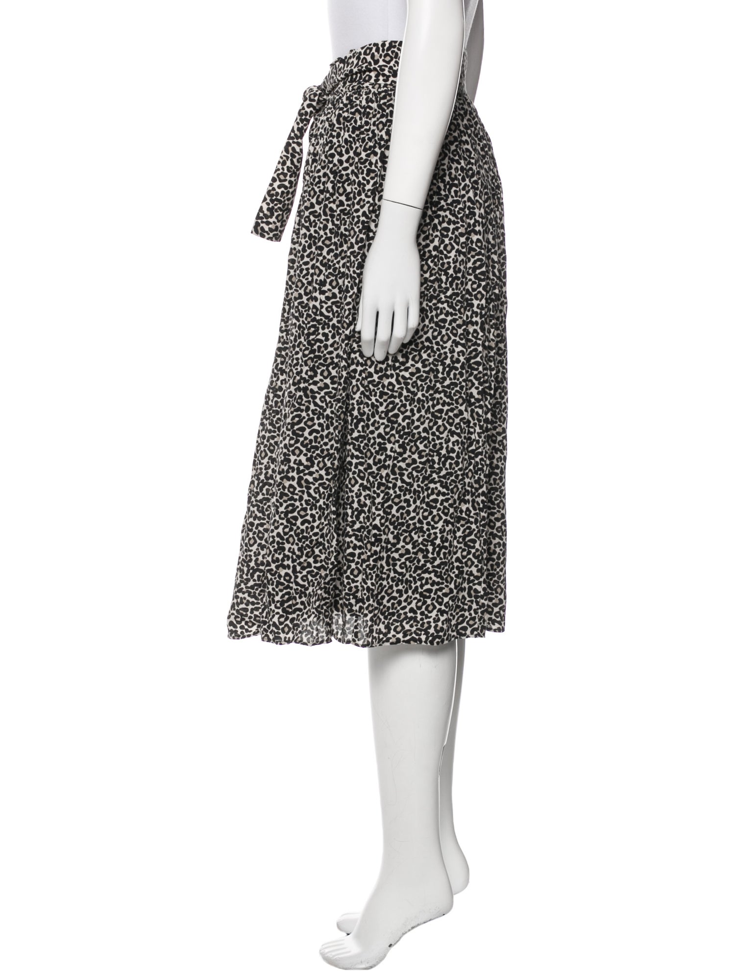 Sézane Floral Print Midi Length Skirt