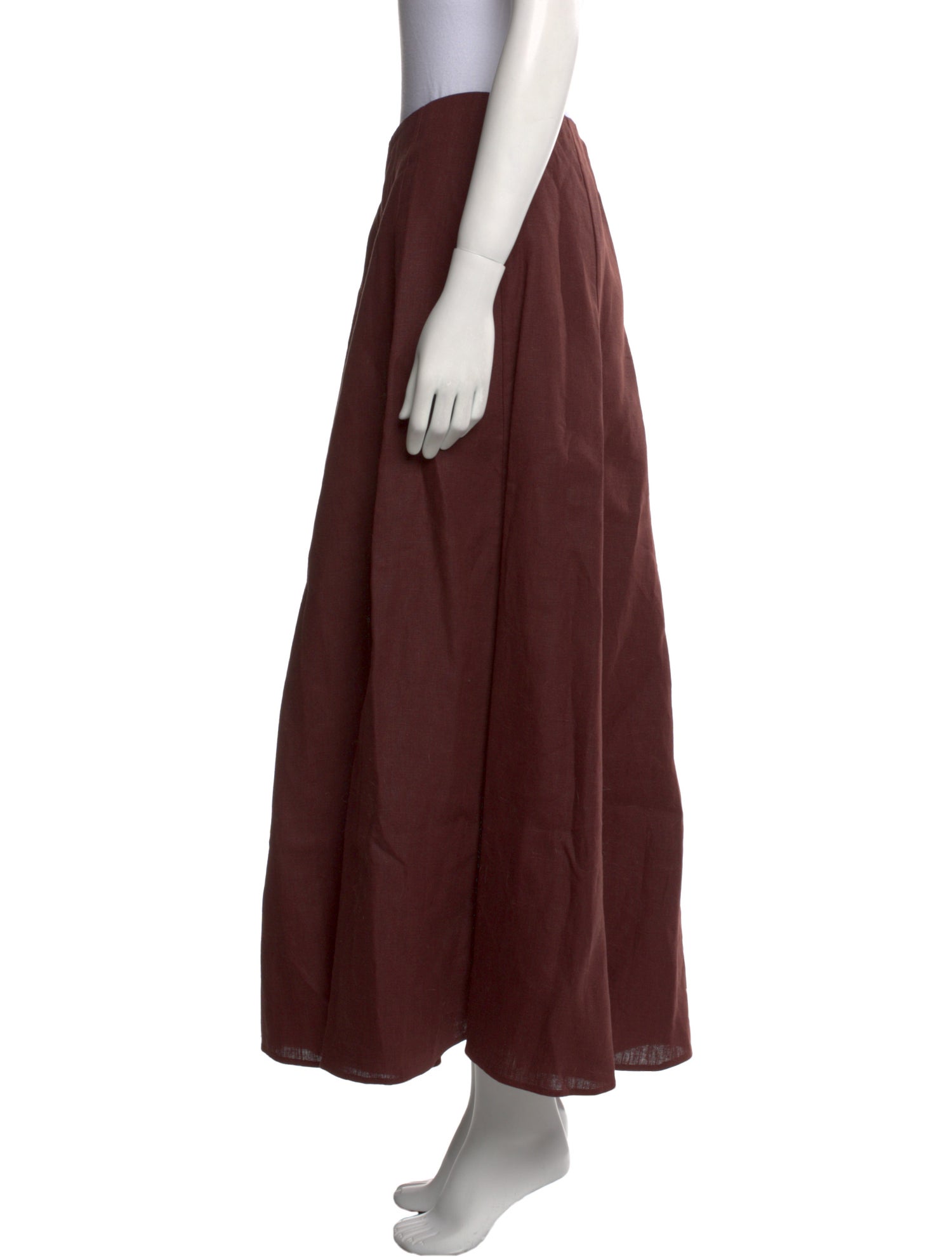 Sézane Linen Midi Length Skirt