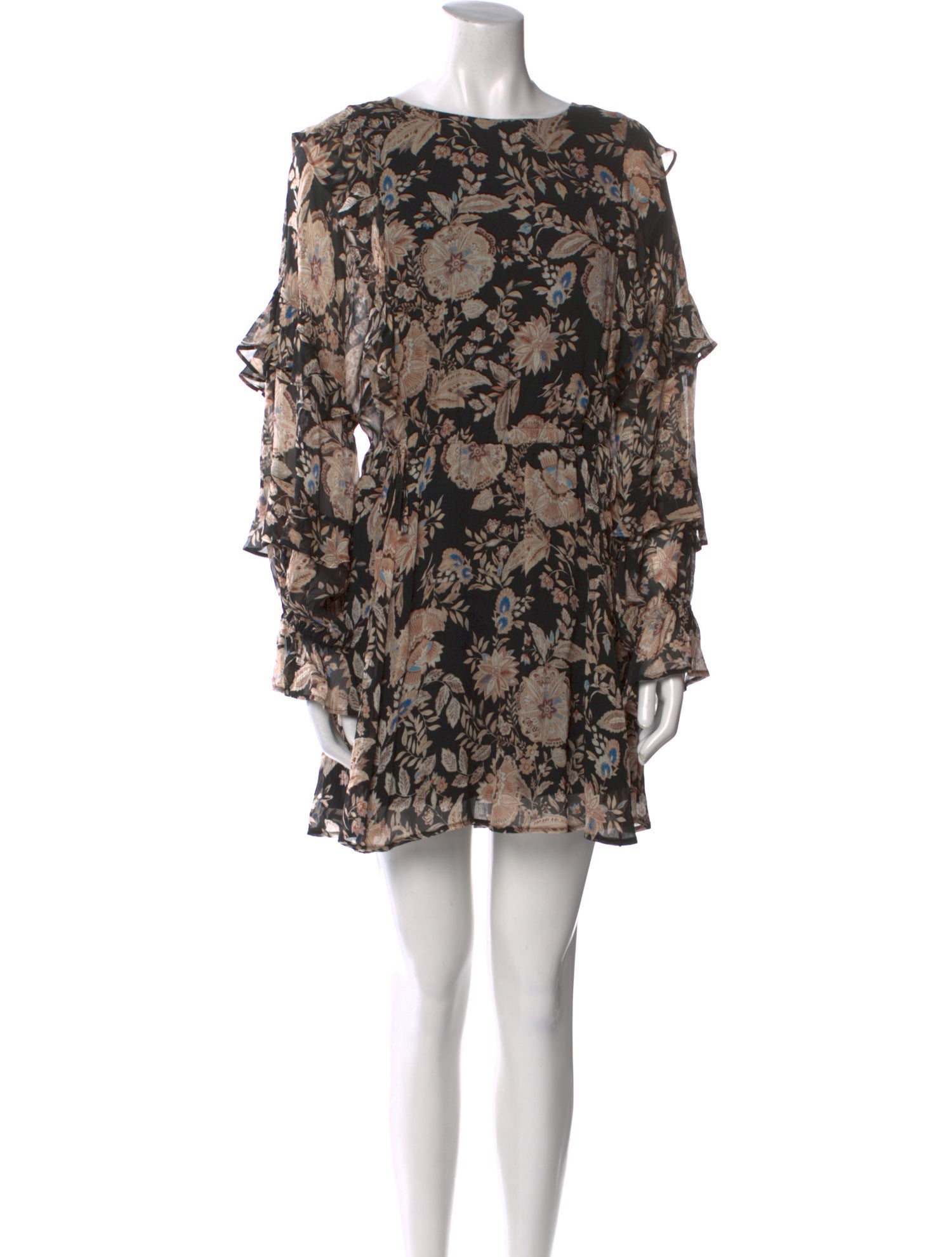 Sézane Floral Print Mini Dress