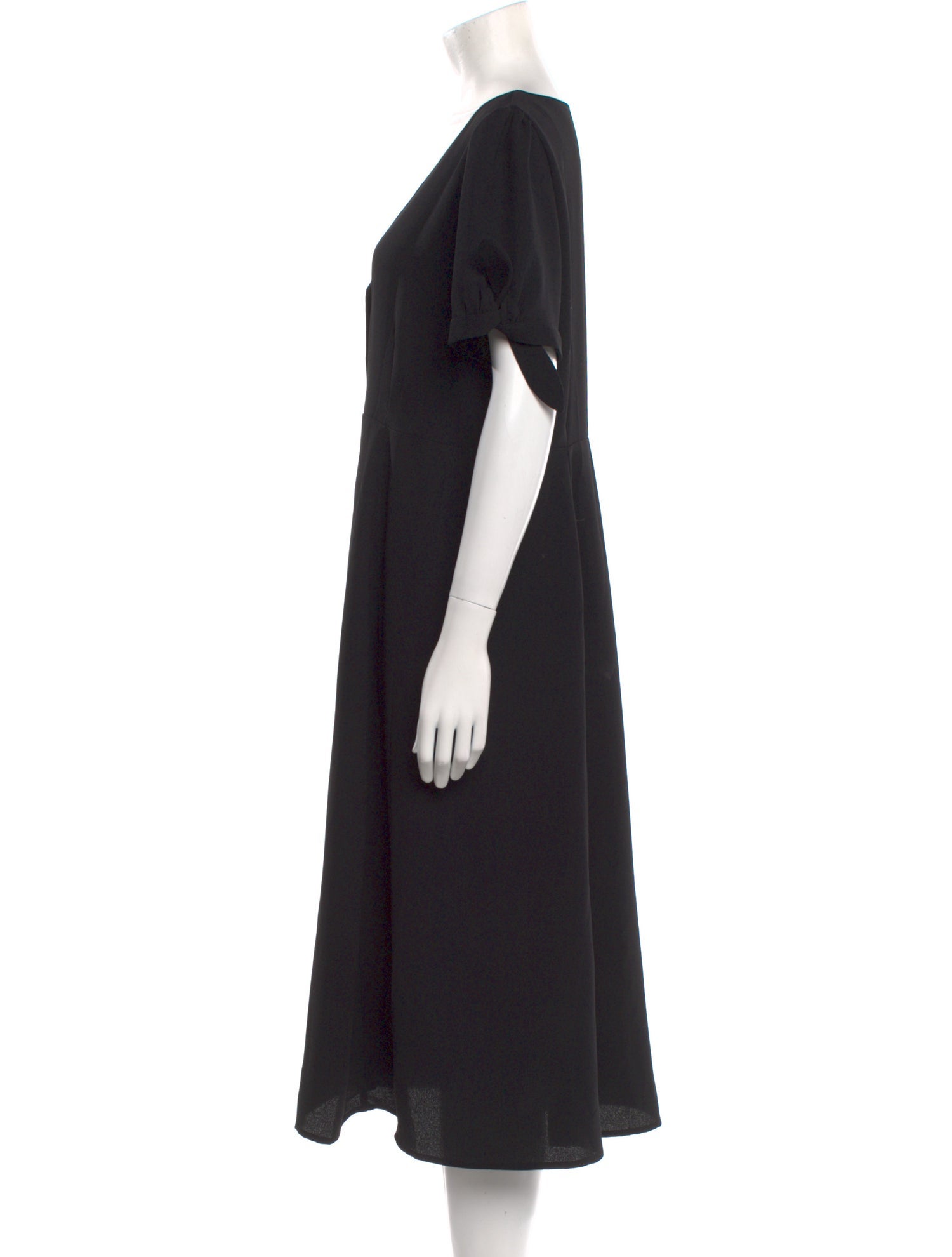 Sézane V-Neck Midi Length Dress