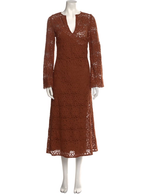 Sézane V-Neck Long Dress