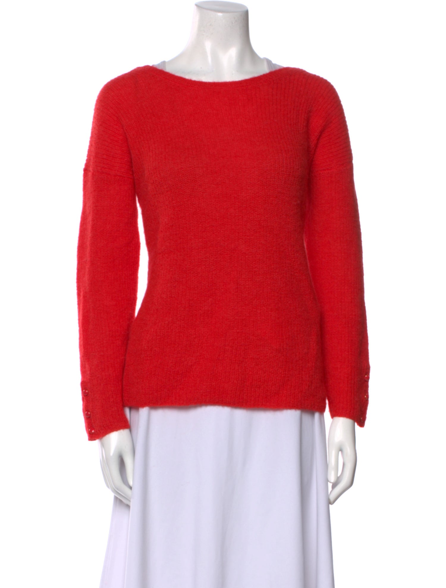 Sézane Mohair Bateau Neckline Sweater