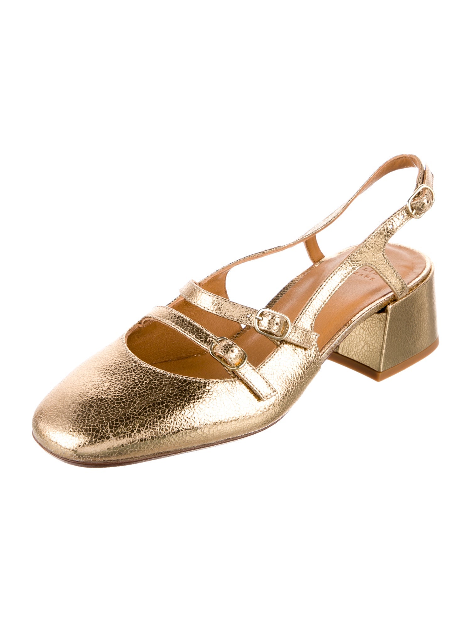 Sézane Leather Slingback Flats