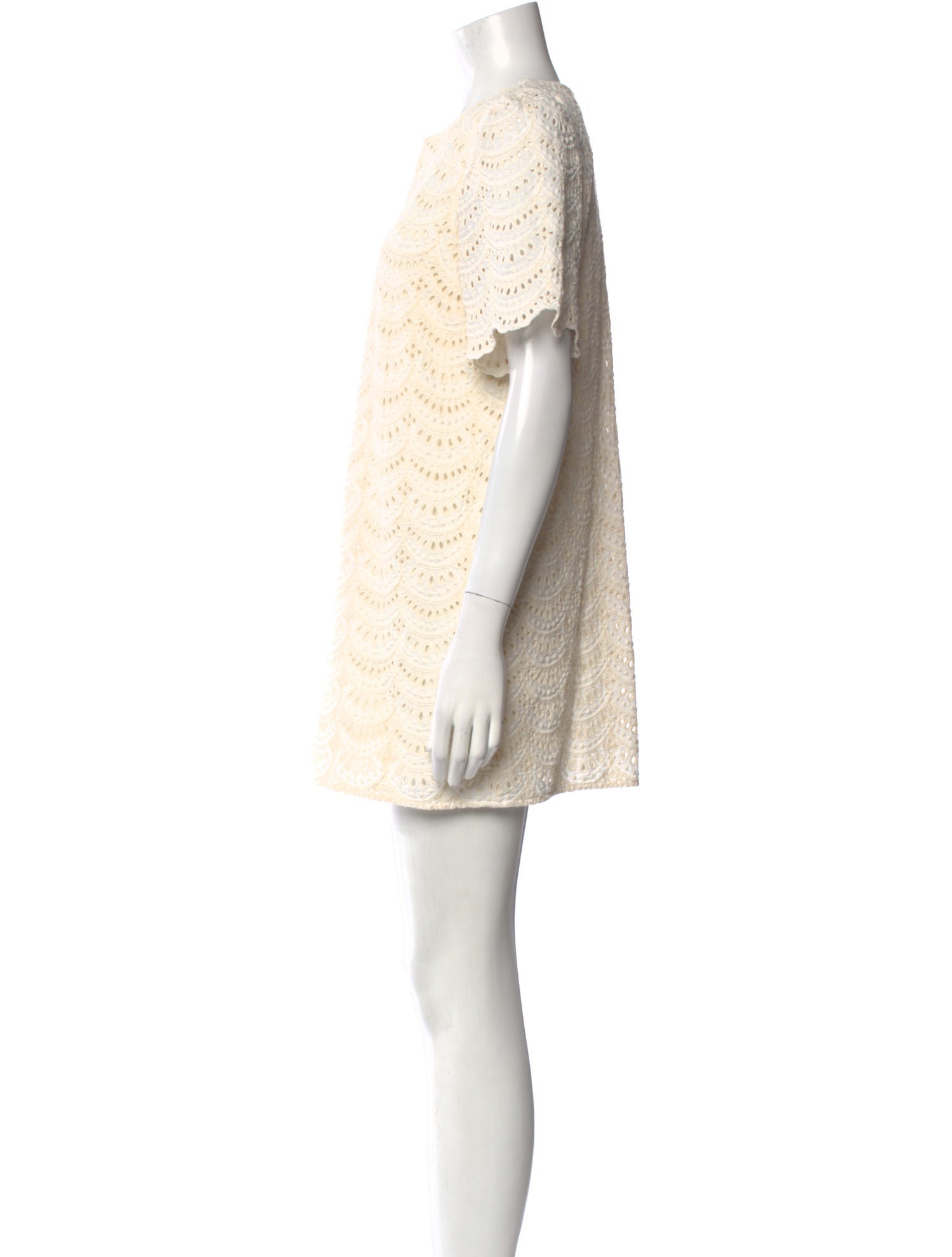 Sézane Crew Neck Mini Dress