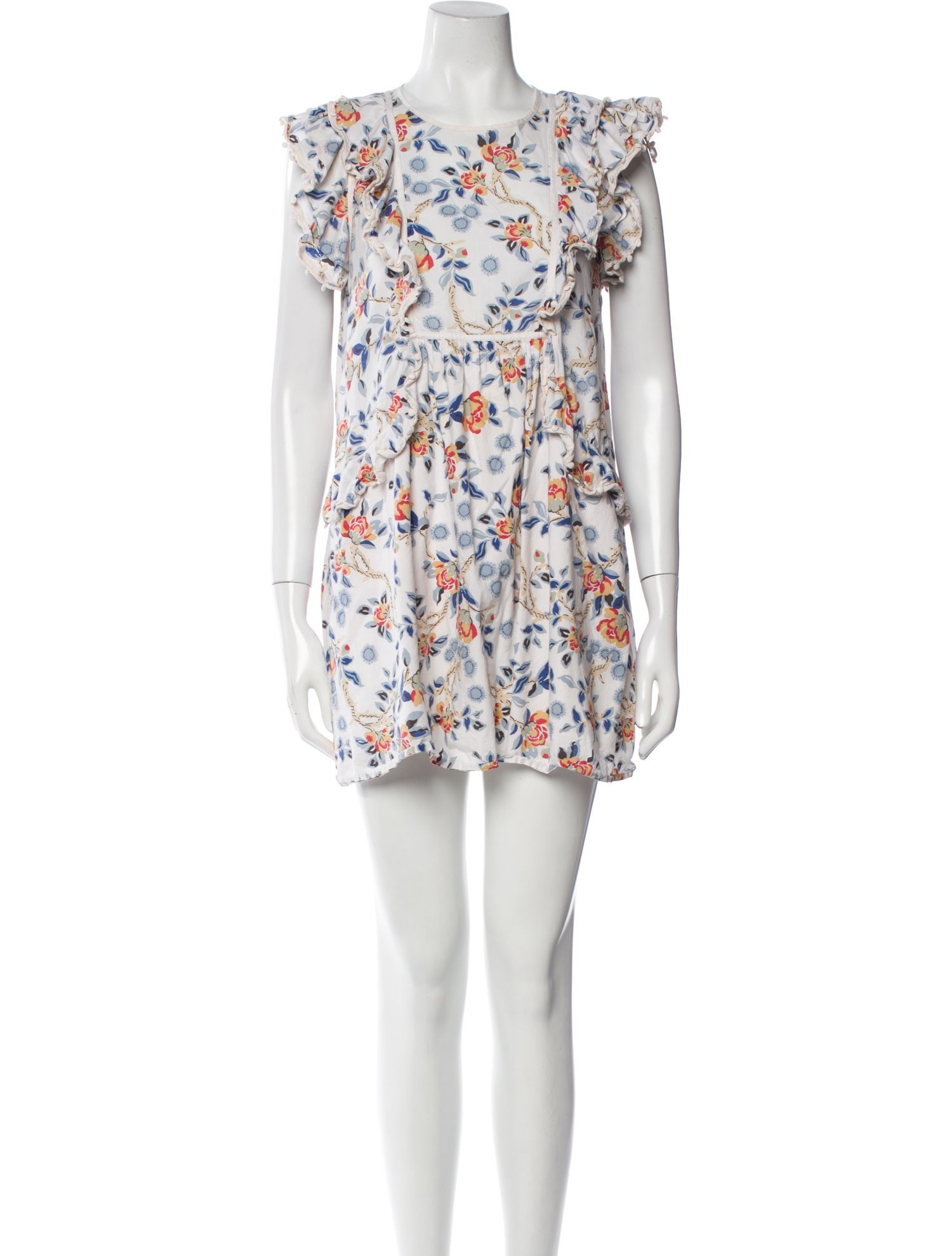 Sézane Floral Print Mini Dress