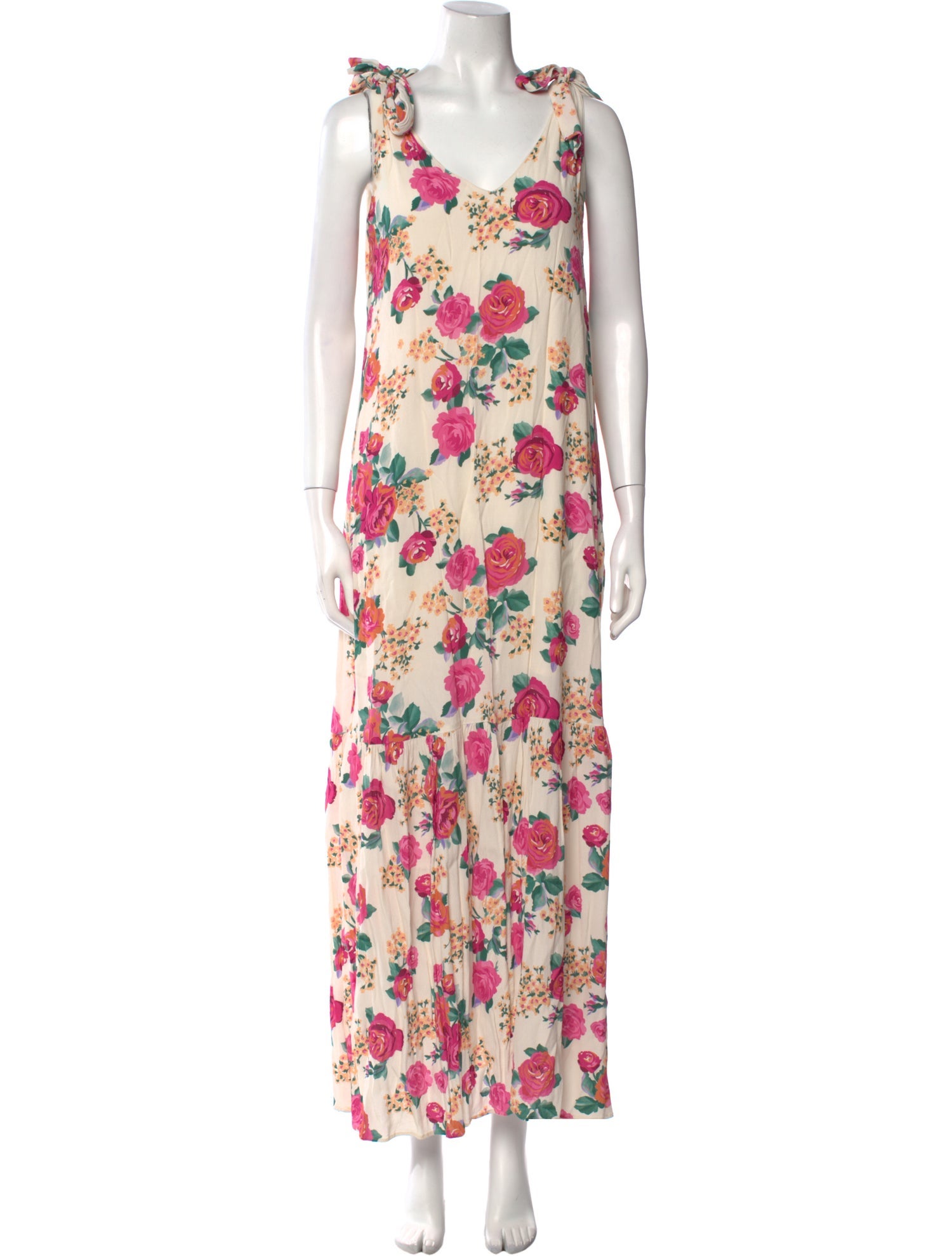 Sézane Floral Print Long Dress
