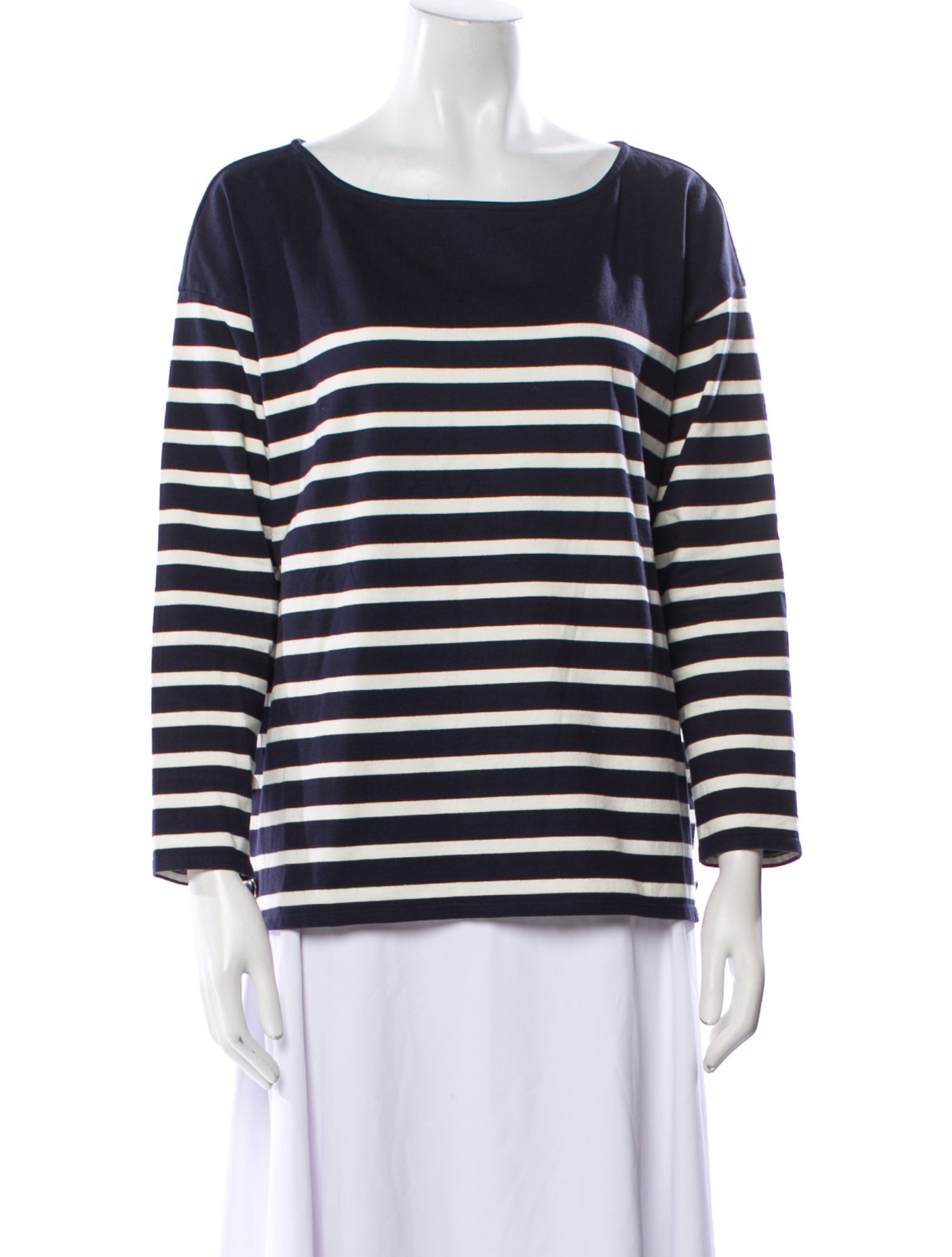 Sézane Striped Scoop Neck Top