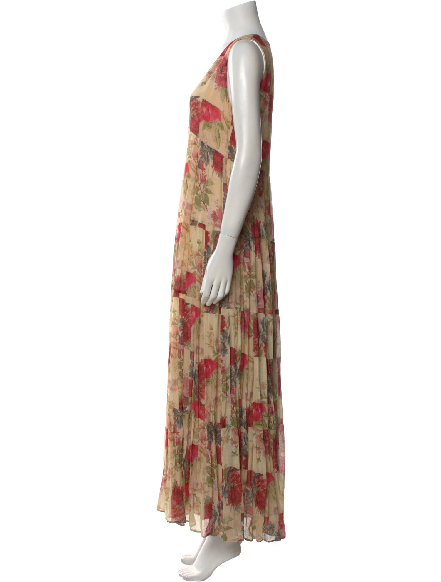 Sézane Printed Long Dress