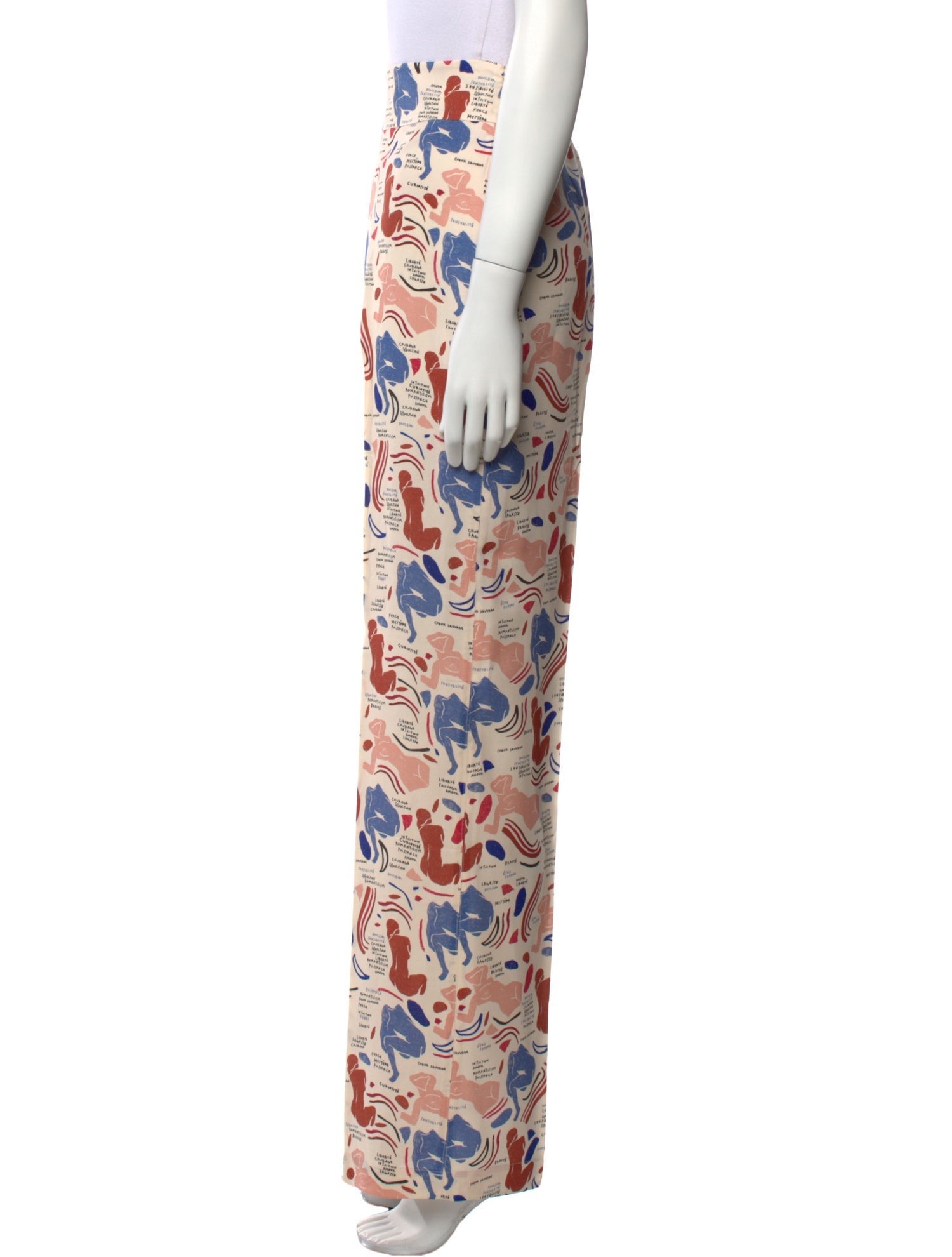 Sézane Silk Wide Leg Pants