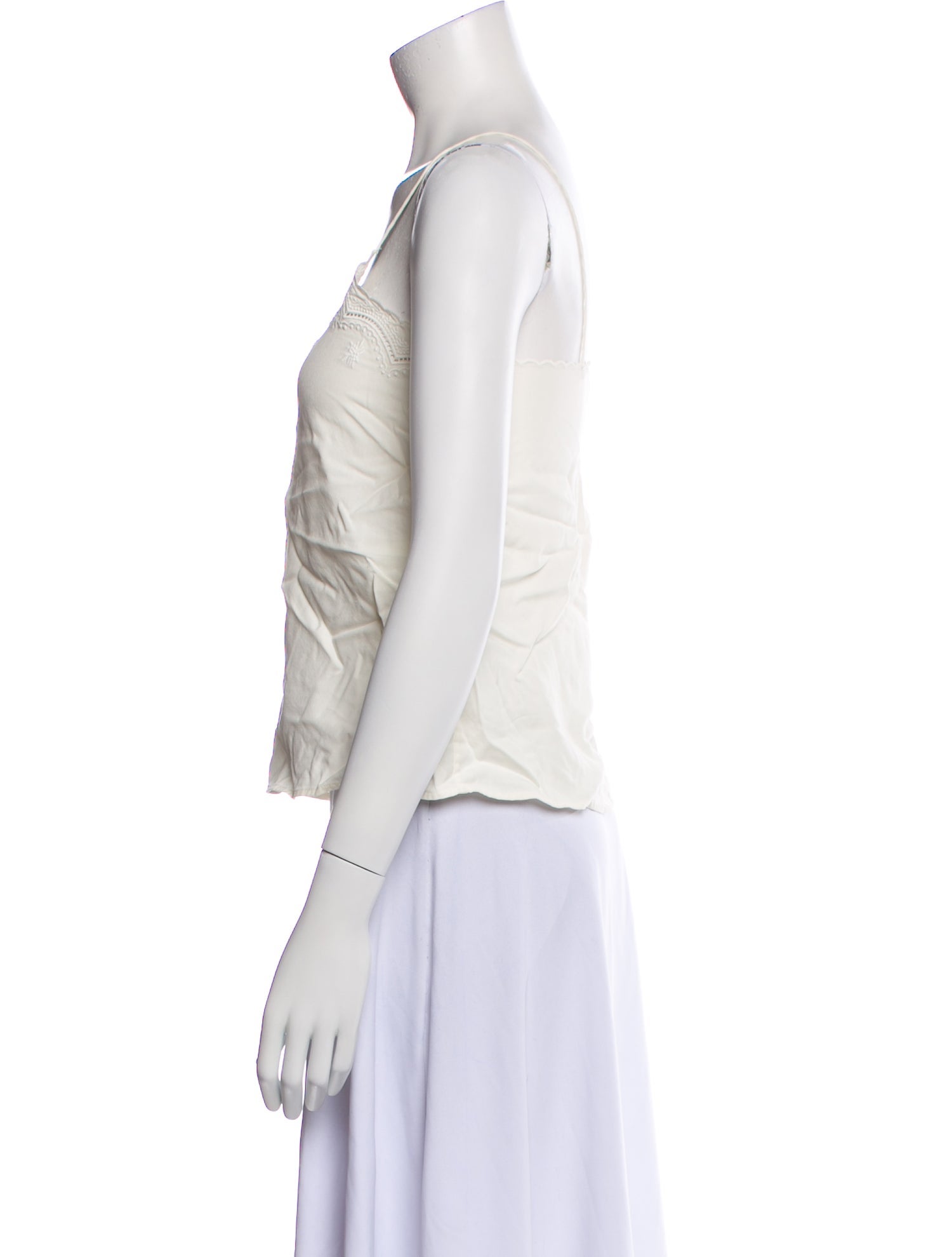 Sézane Silk V-Neck Top