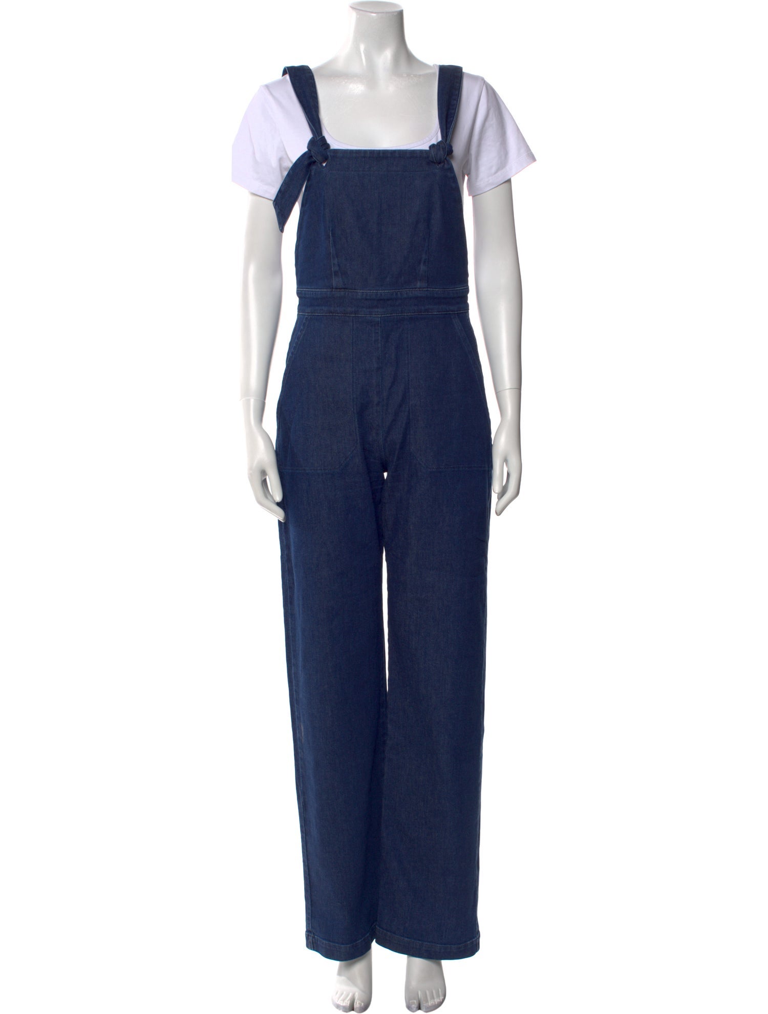 Sézane Square Neckline Jumpsuit