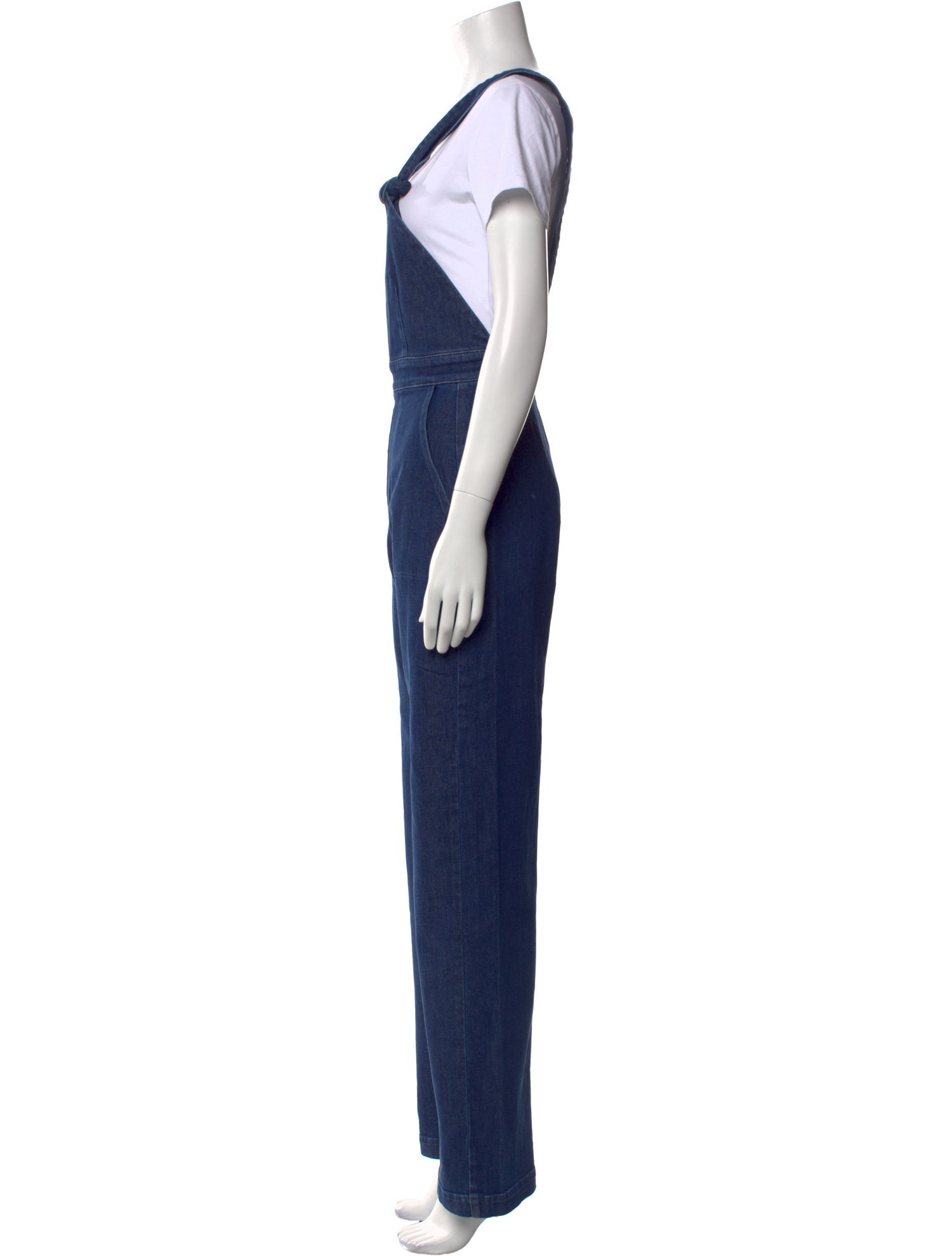 Sézane Square Neckline Jumpsuit