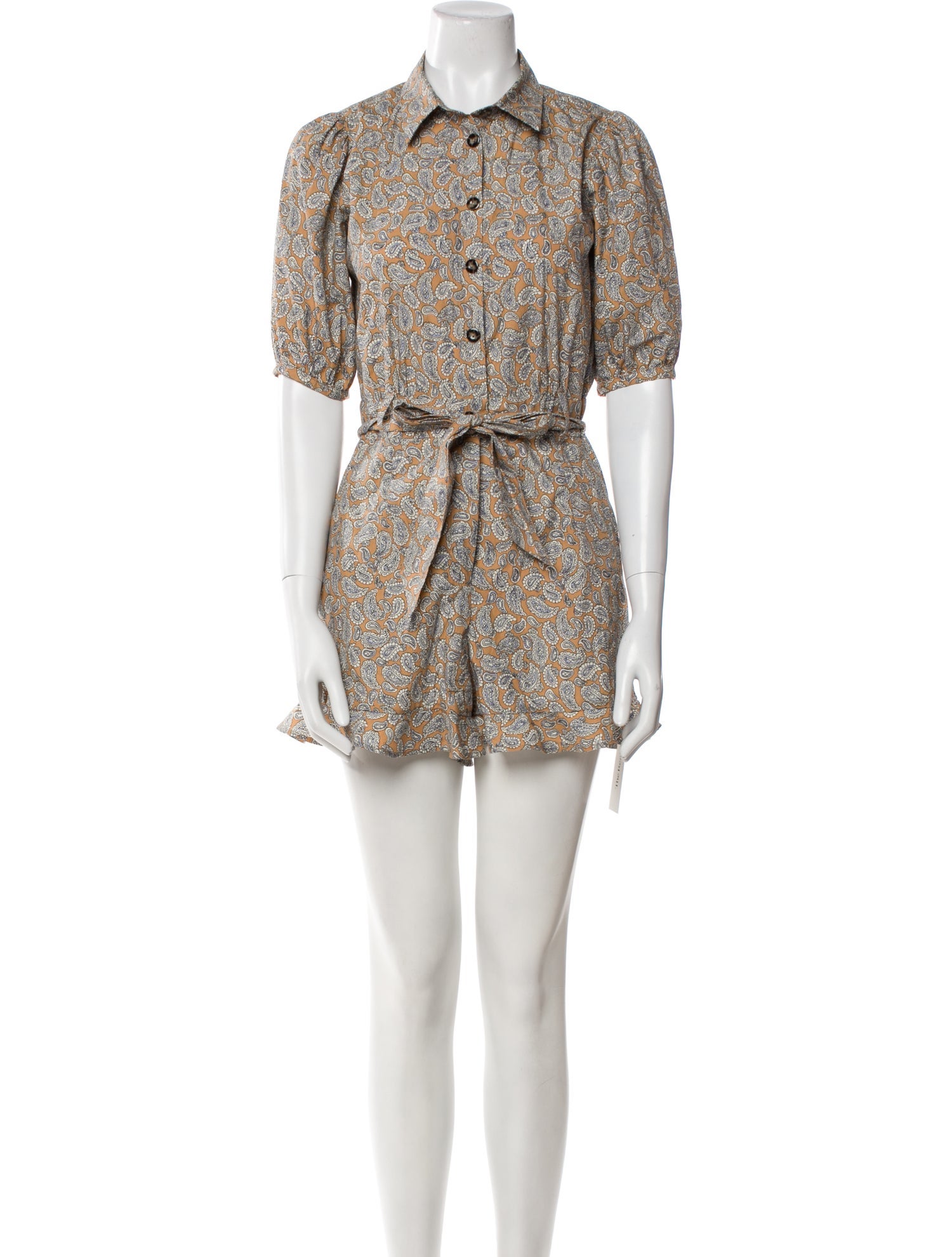 Sézane Paisley Print Romper