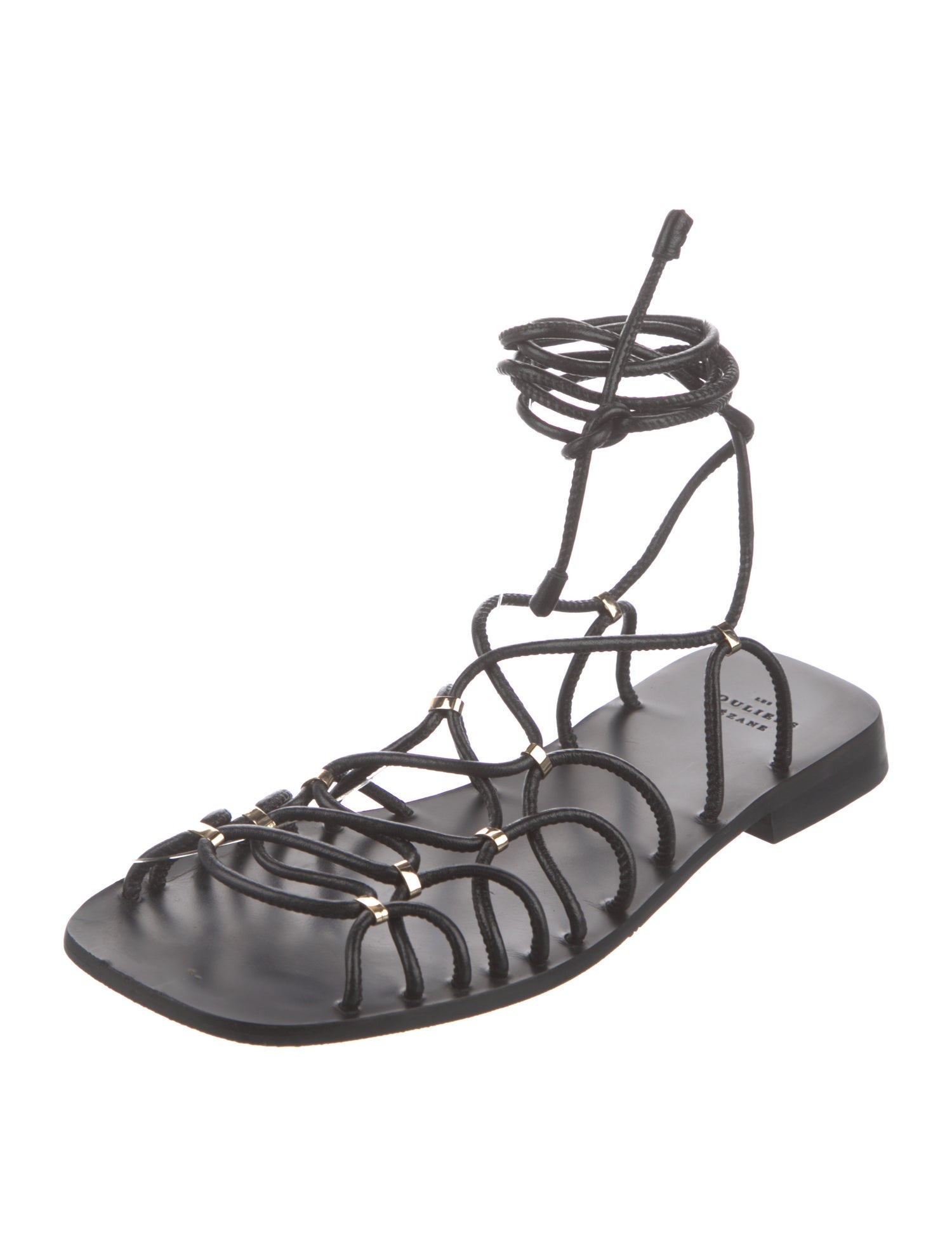 Sézane Leather Gladiator Sandals
