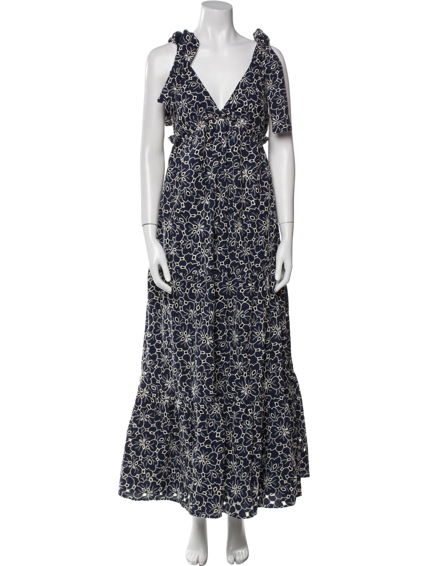 Sézane Floral Print Long Dress