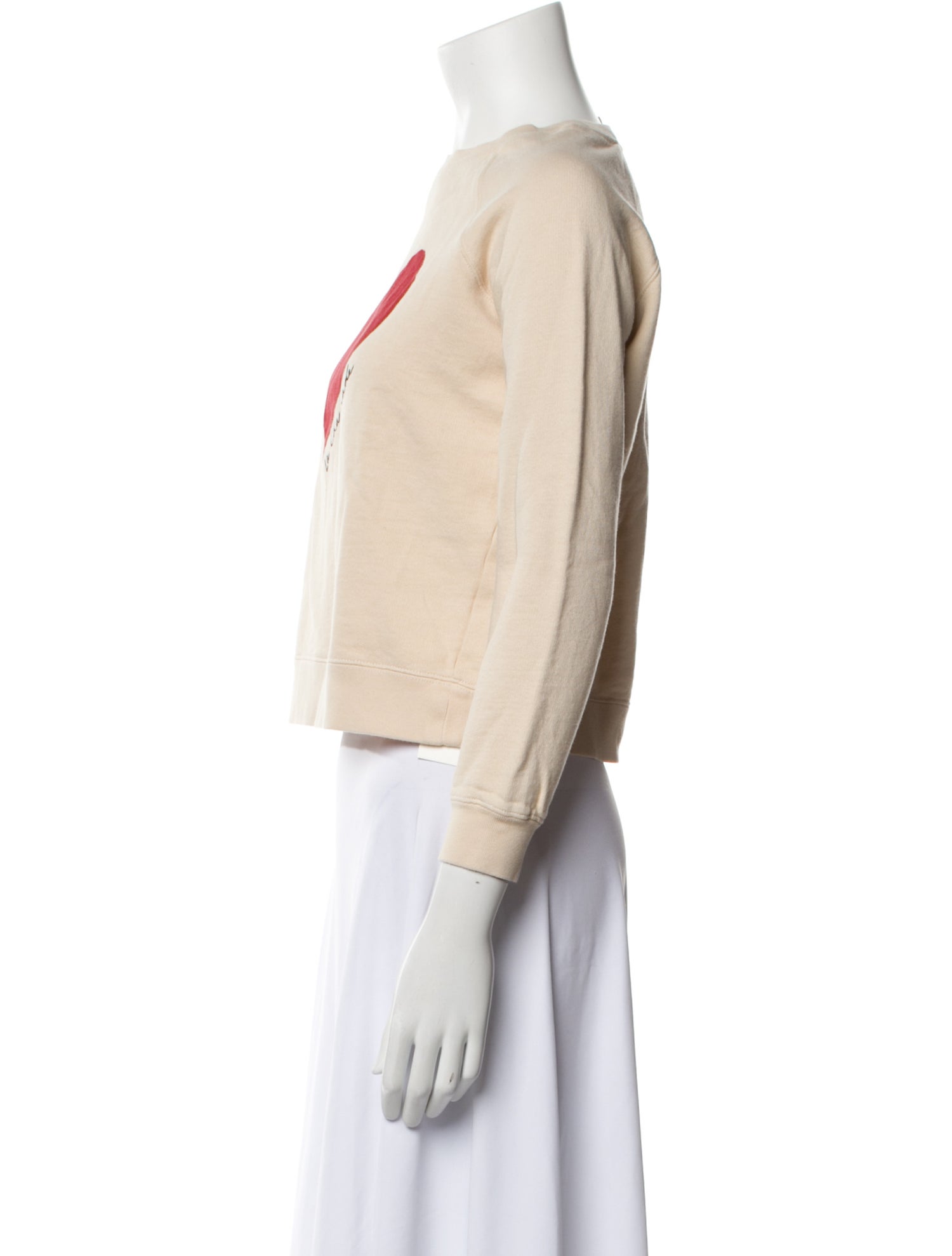 Sézane Graphic Print Crew Neck Sweatshirt