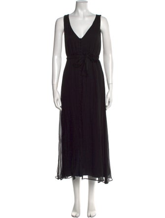 Sézane Silk Long Dress