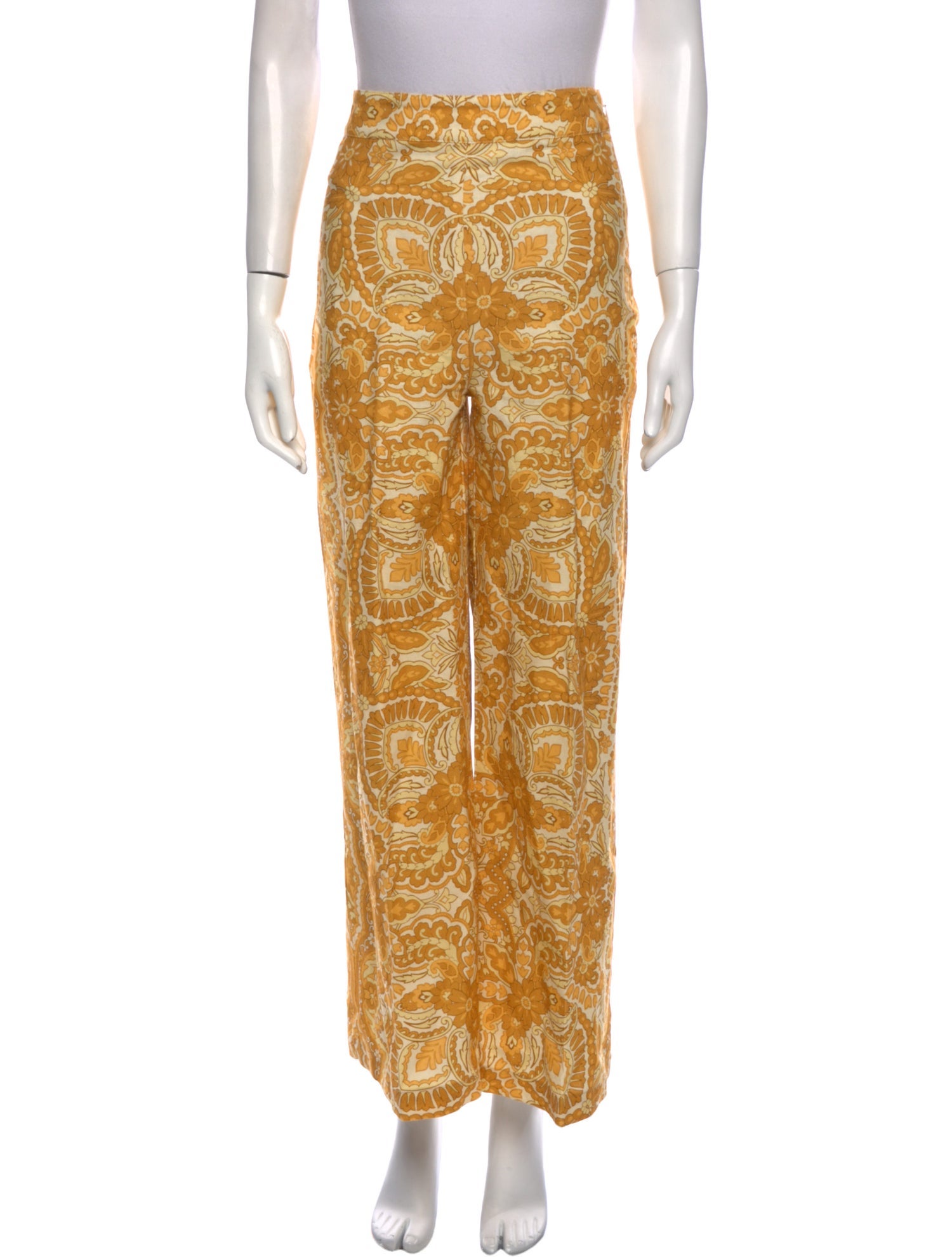 Sézane Paisley Print Wide Leg Pants