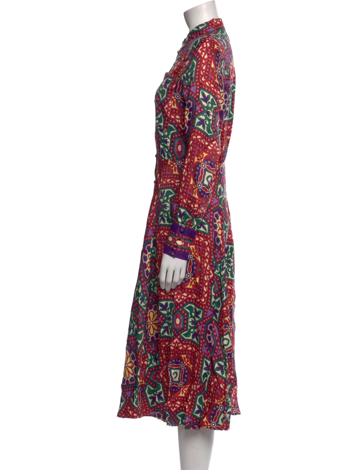 Sézane Paisley Print Midi Length Dress