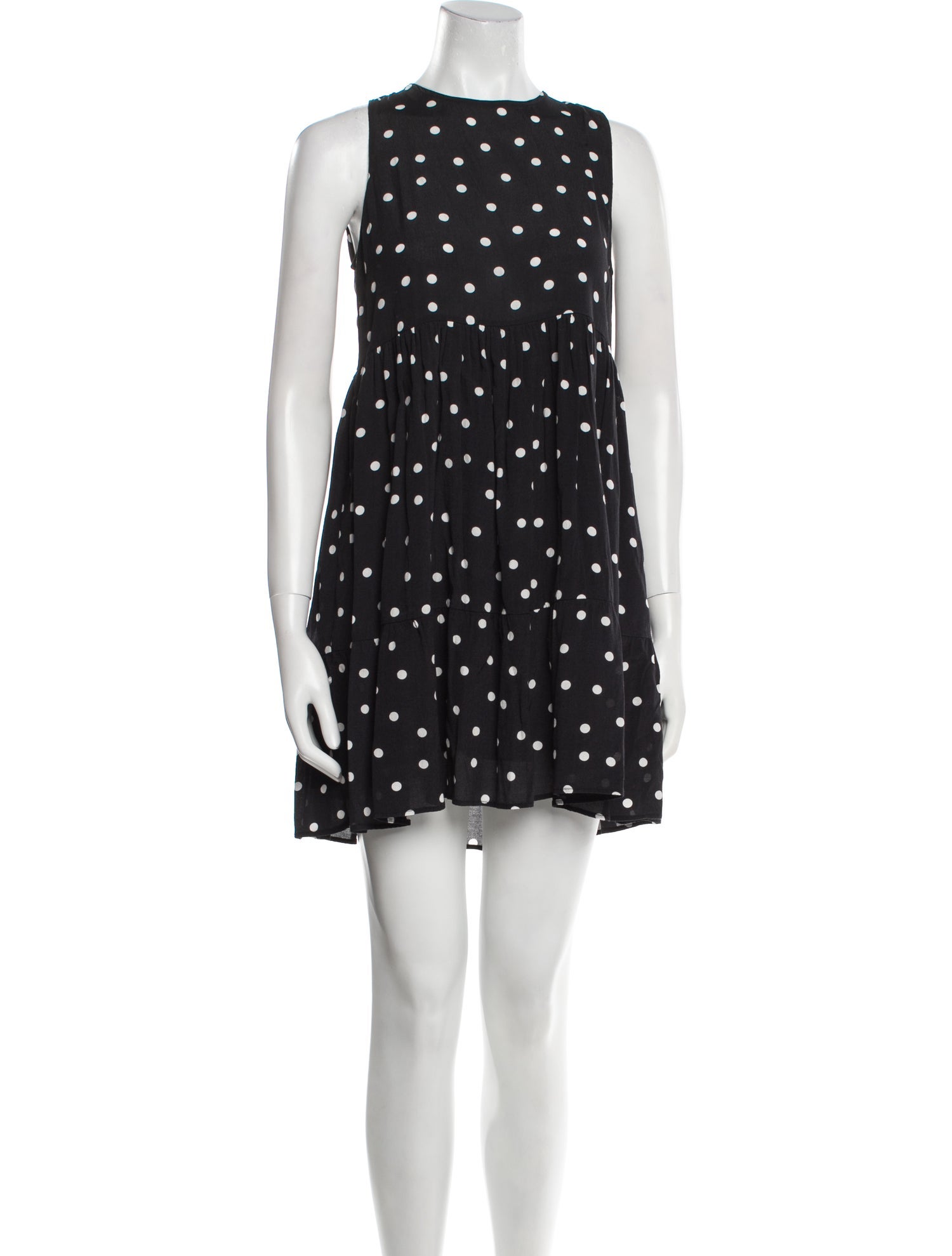 Sézane Polka Dot Print Mini Dress